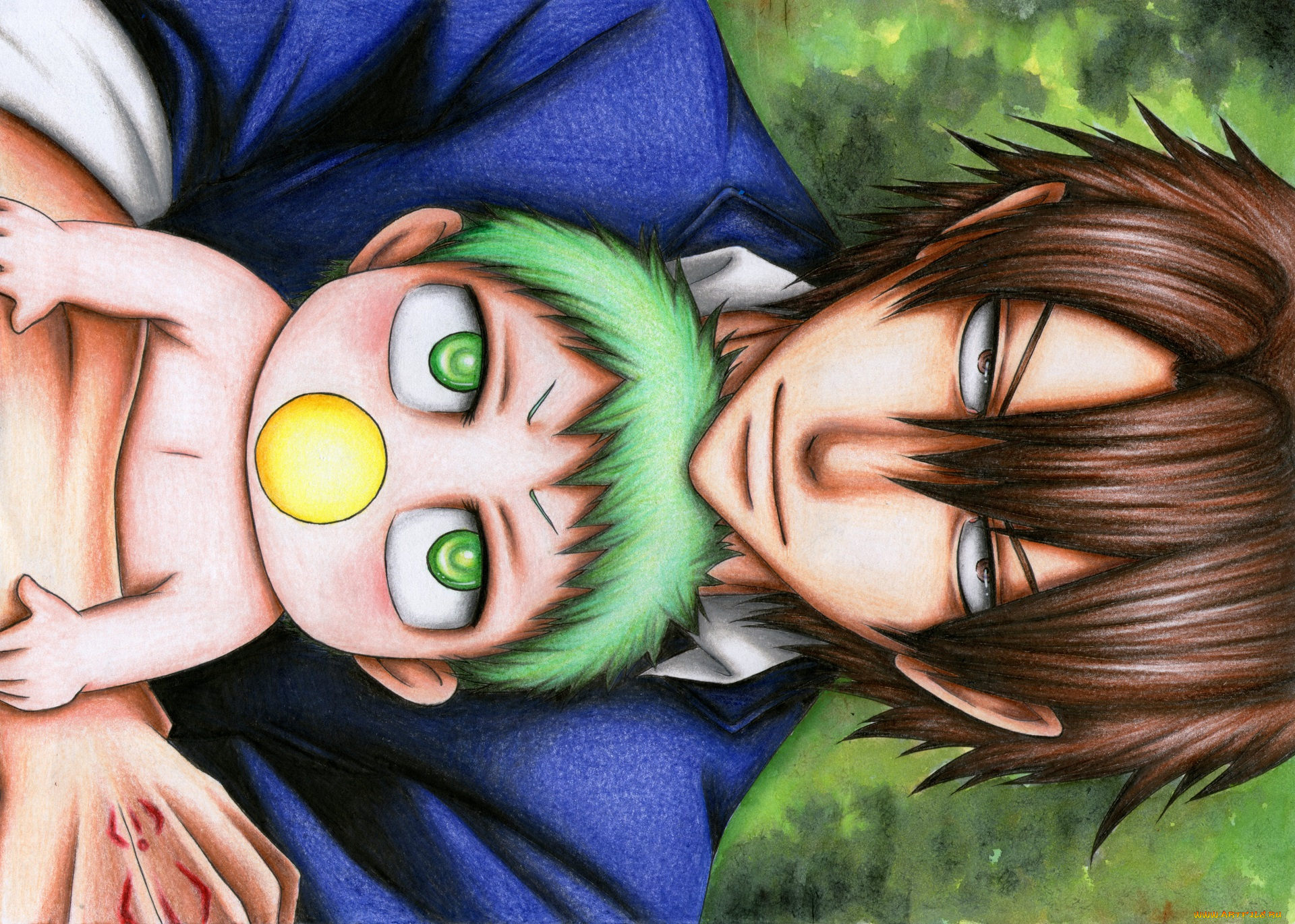 аниме, beelzebub, тацуми, вельзепуз