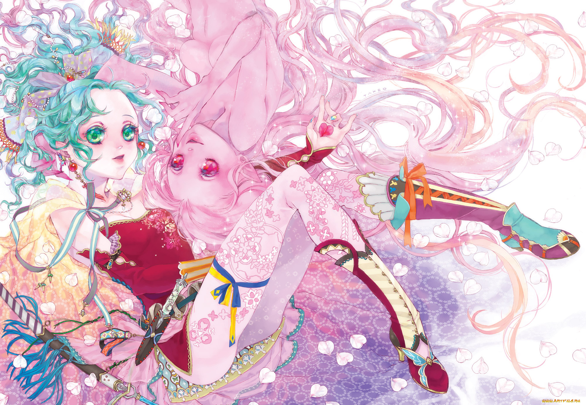 аниме, final, fantasy, девочка