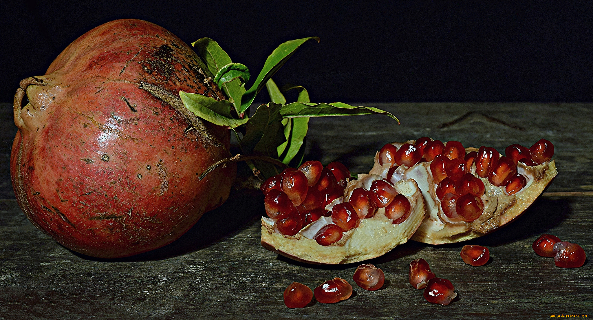 еда, гранат, плоды