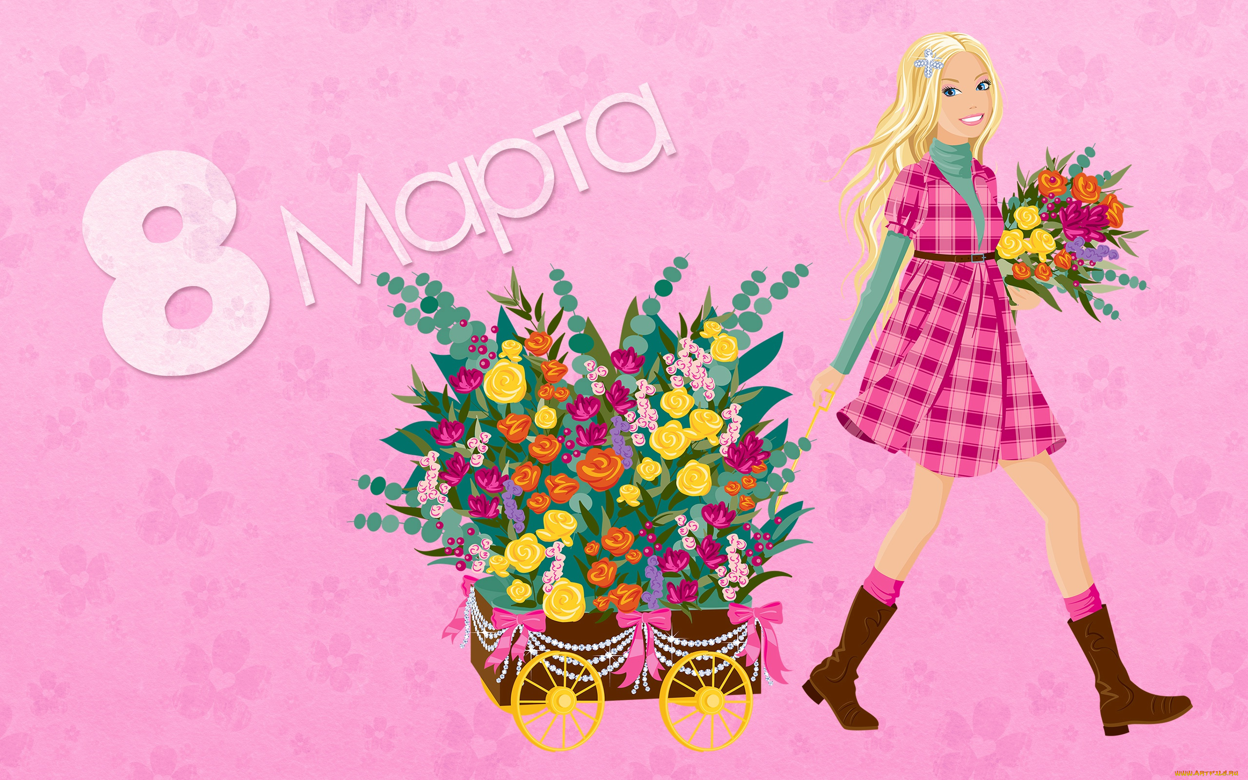 праздничные, международный, женский, день, -, 8, марта, цветы, flowers, holiday, spring, 8, марта, девушка, colorful, весна