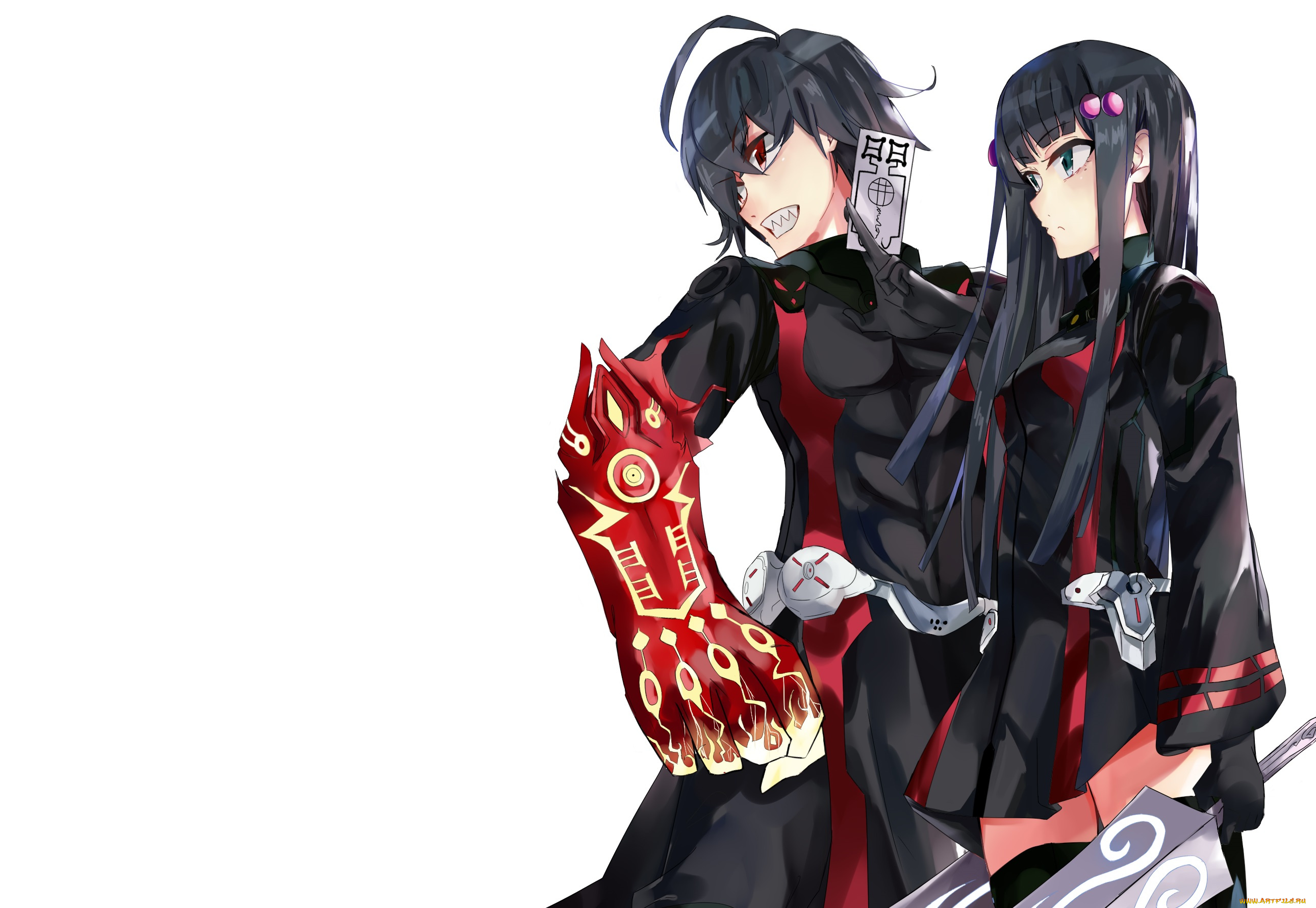 аниме, sousei, no, onmyouji, бенио, рокуро