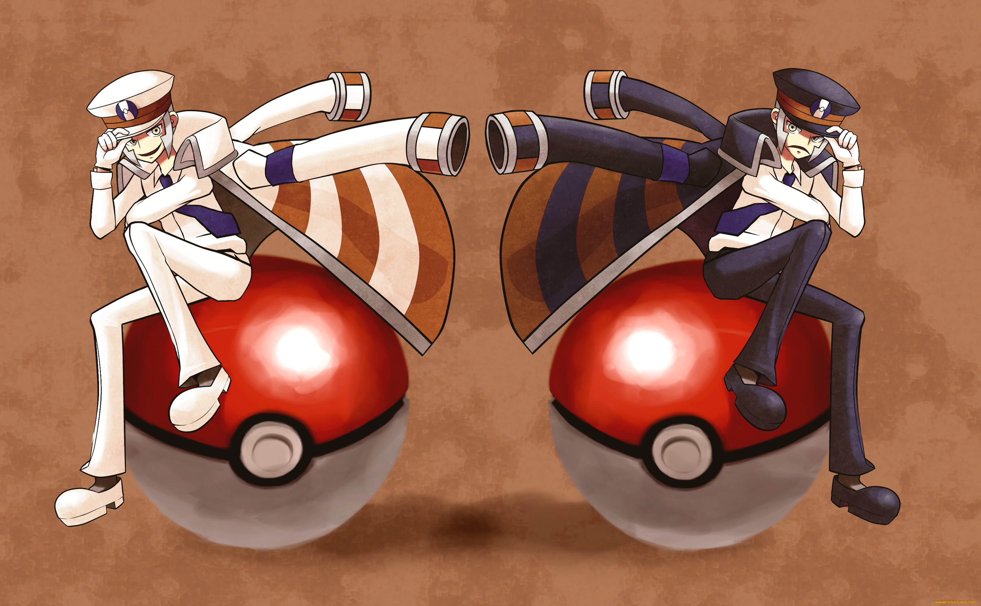 аниме, pokemon, покеболы, парни