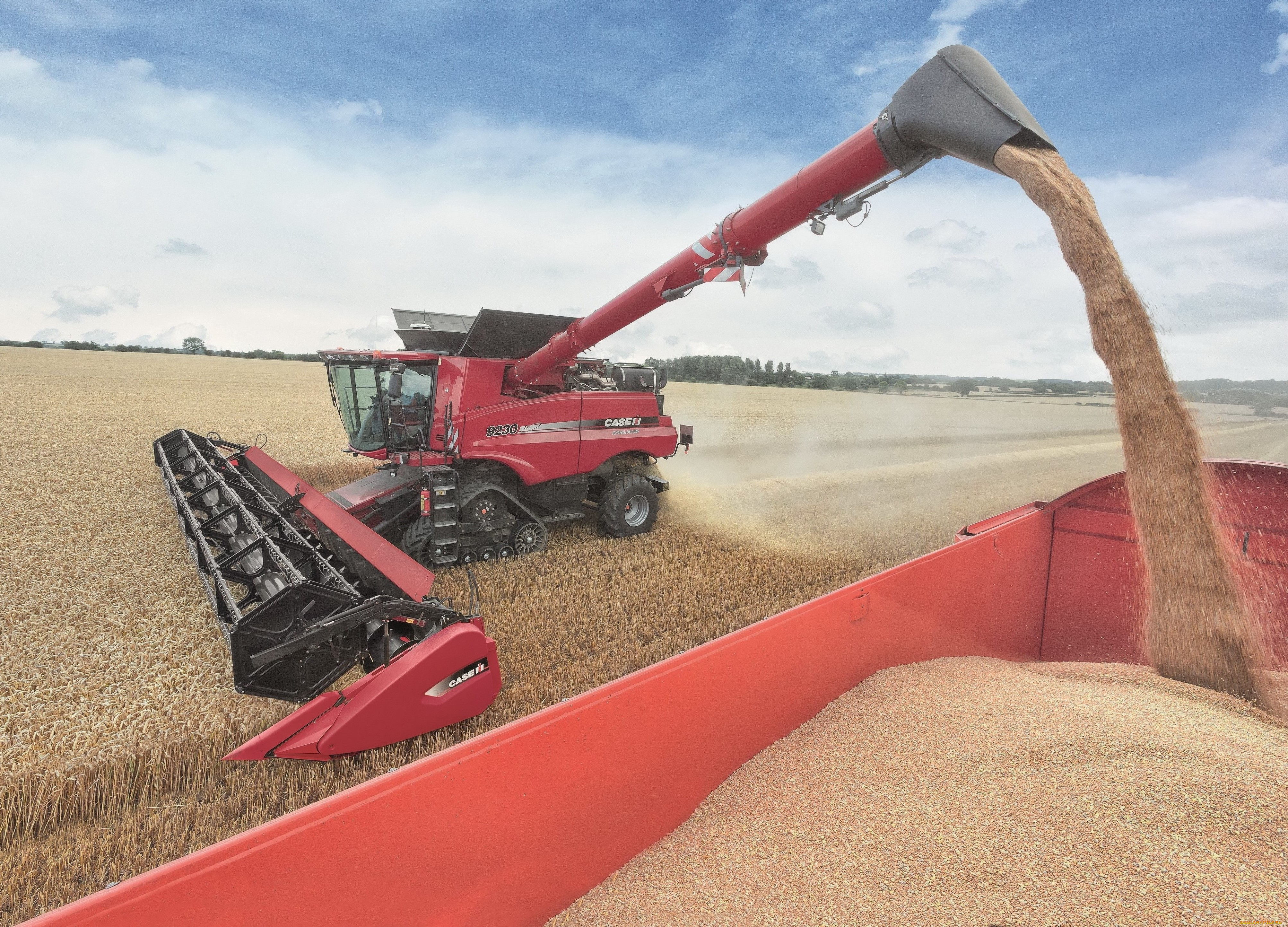 техника, комбайны, case