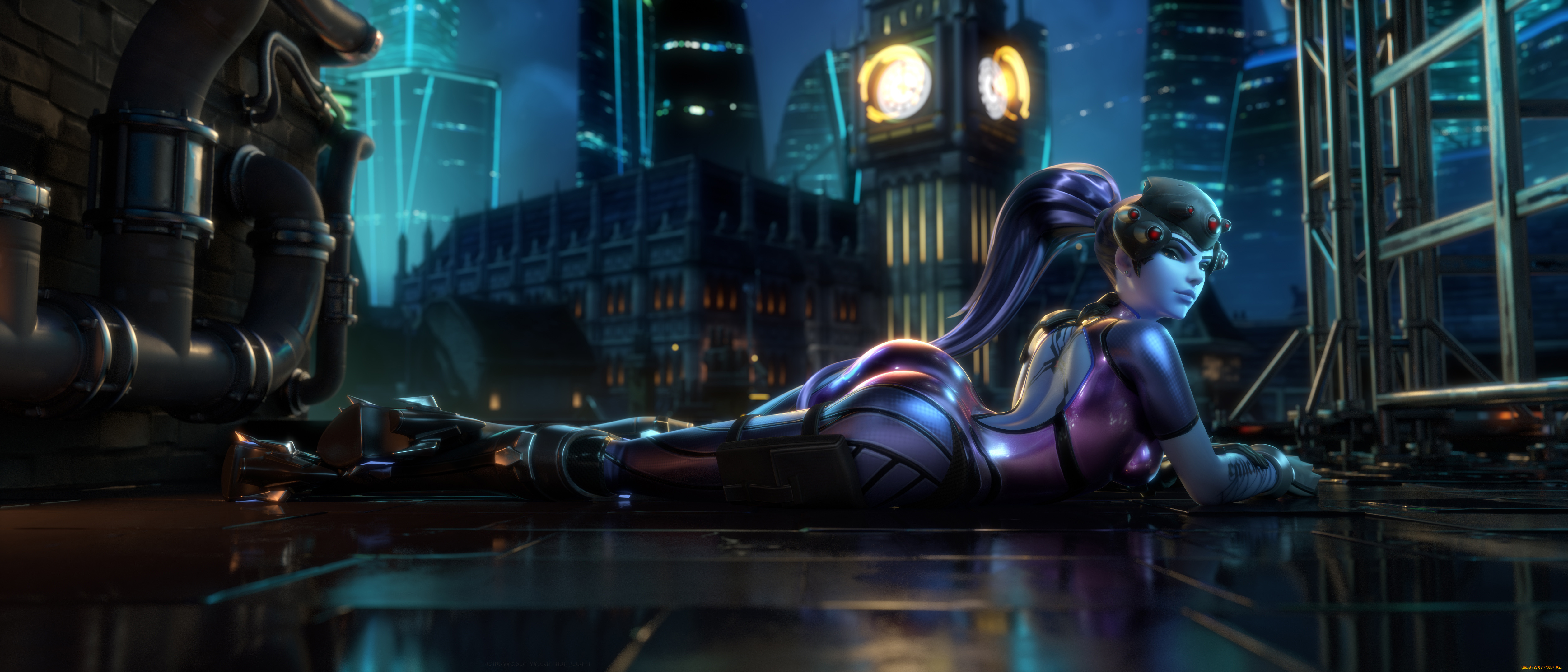 видео, игры, overwatch, widowmaker