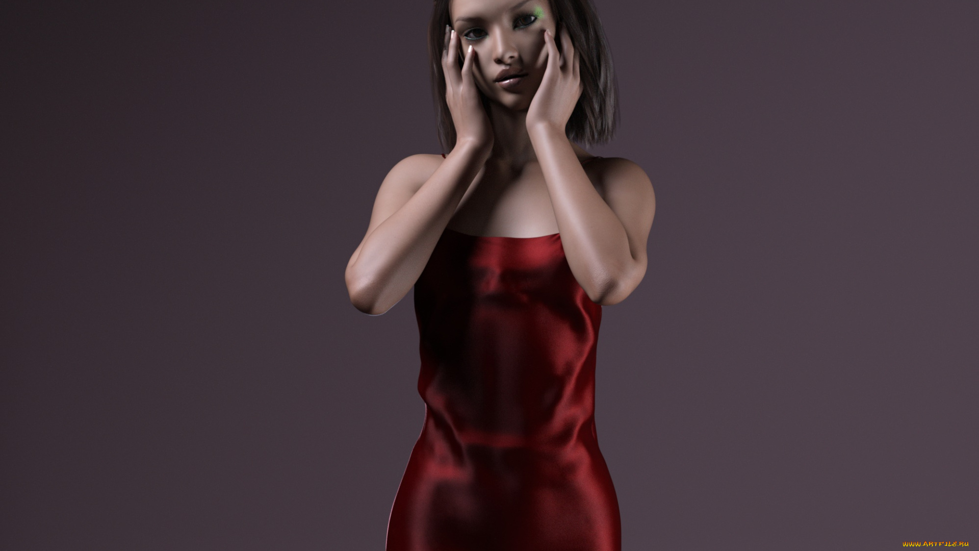 3д, графика, люди, , people, девушка, взгляд, фон