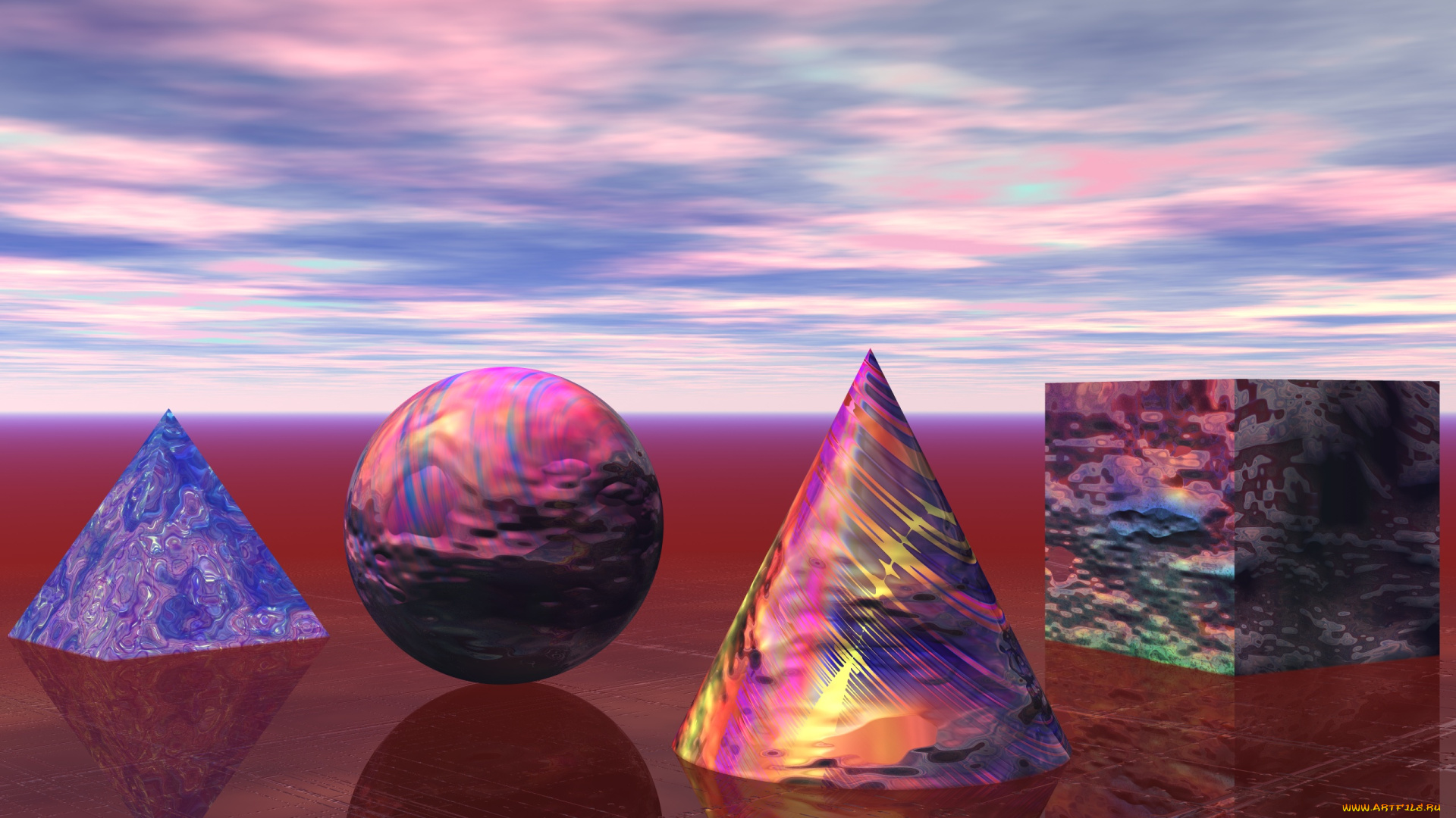 3д, графика, моделирование, , modeling, шар, фон, ромб