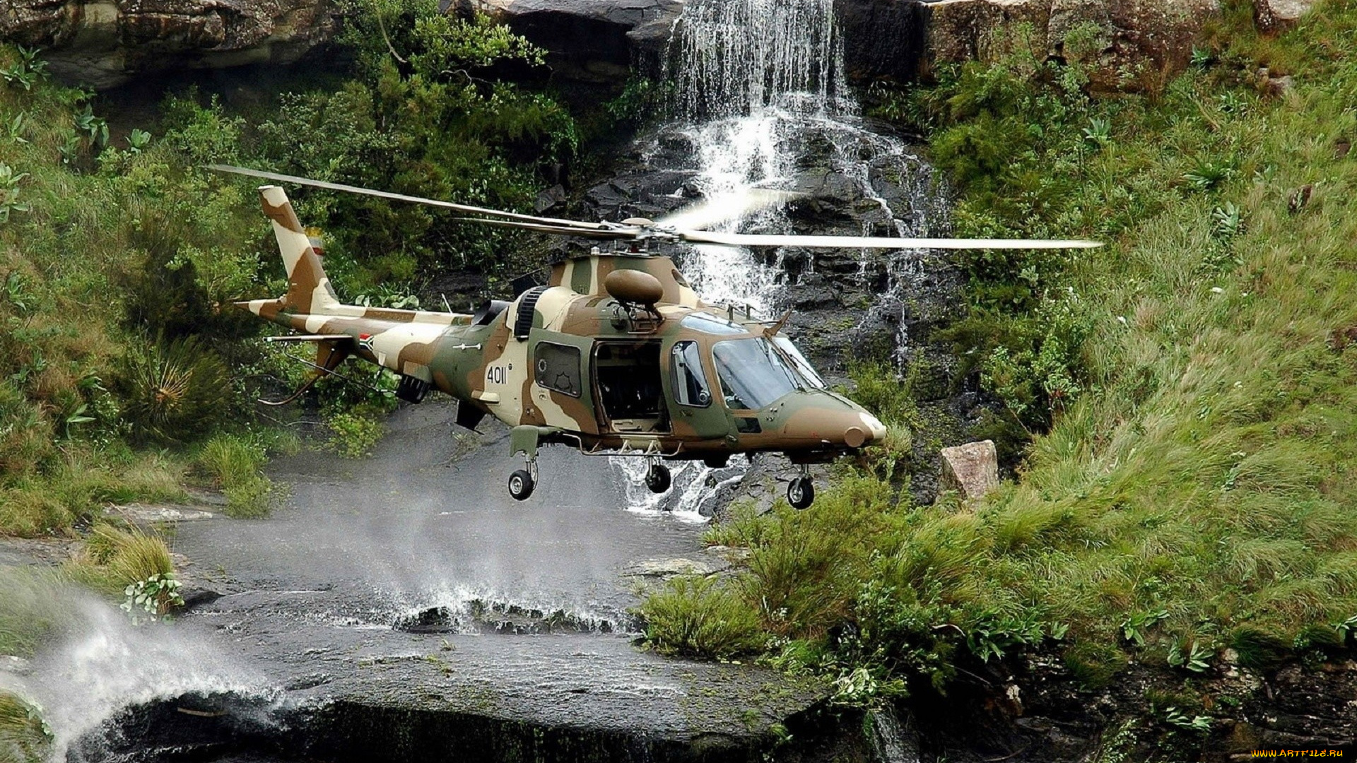 agusta, a109, luh, авиация, вертолёты, military, helicopter, luh, a109, agusta, водопад, военный, вертолет, aviation