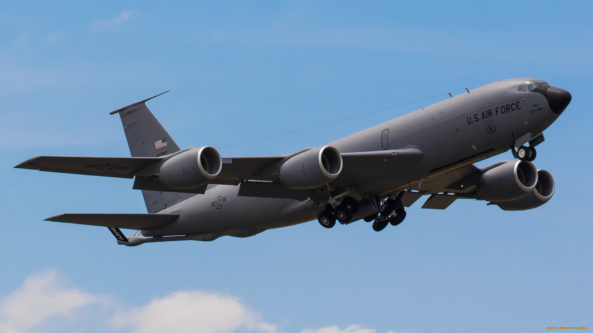 boeing, kc-135r, stratotanker, авиация, военно-транспортные, самолёты, заправщик, танкер