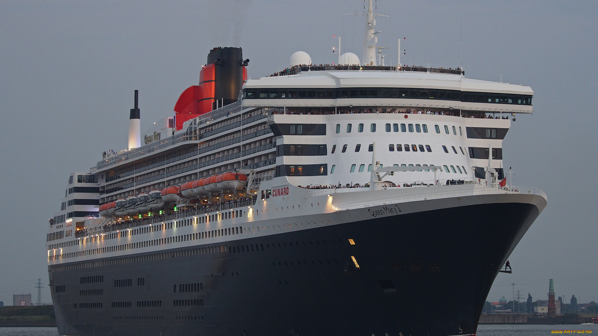 queen, mary, 2, корабли, лайнеры, круиз, лайнер