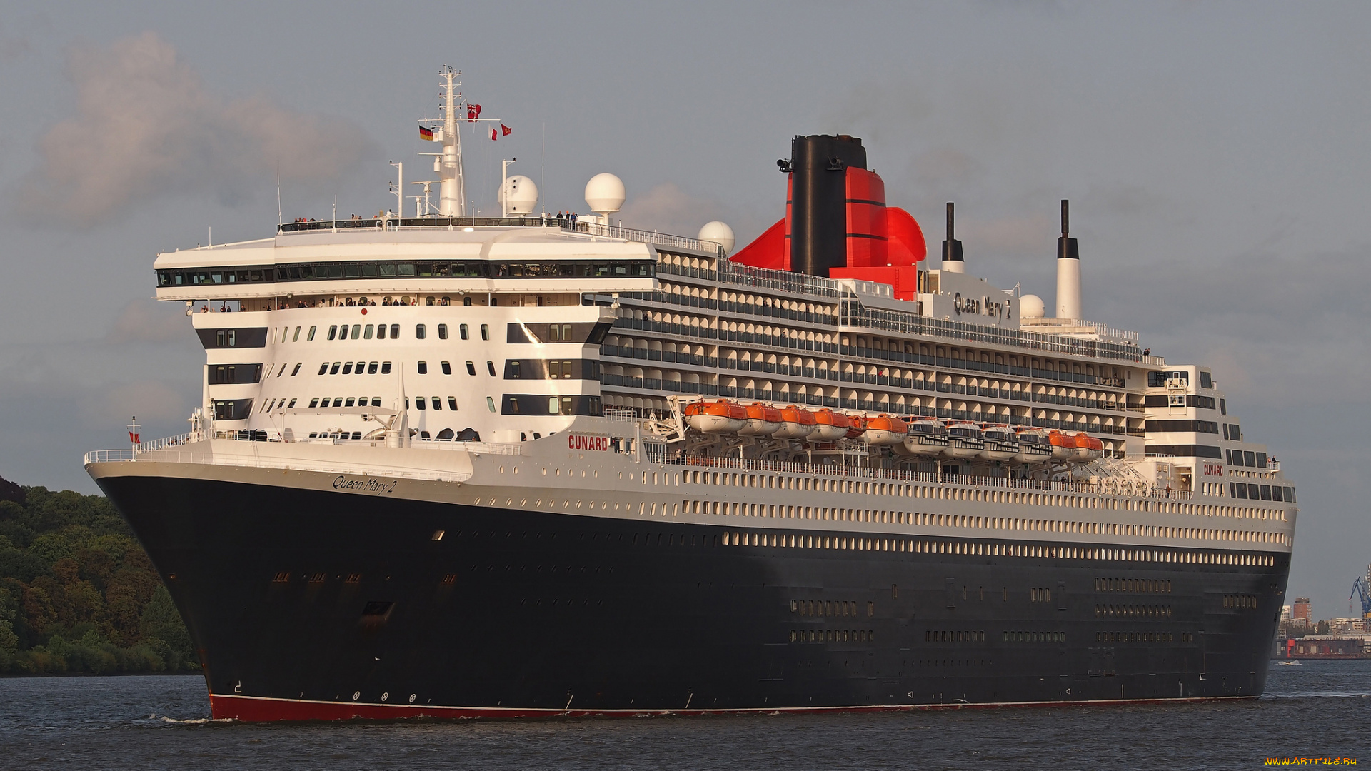 queen, mary, 2, корабли, лайнеры, круиз, лайнер