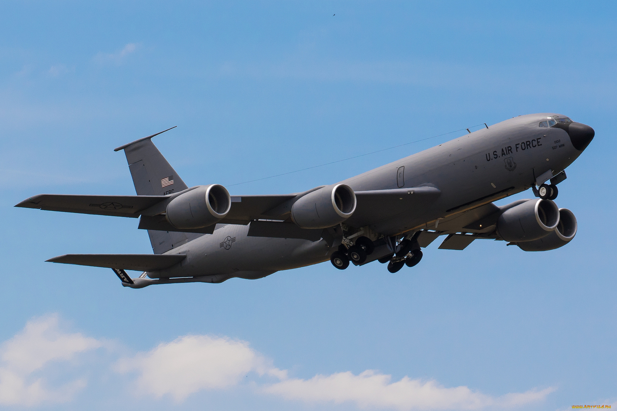 boeing, kc-135r, stratotanker, авиация, военно-транспортные, самолёты, заправщик, танкер