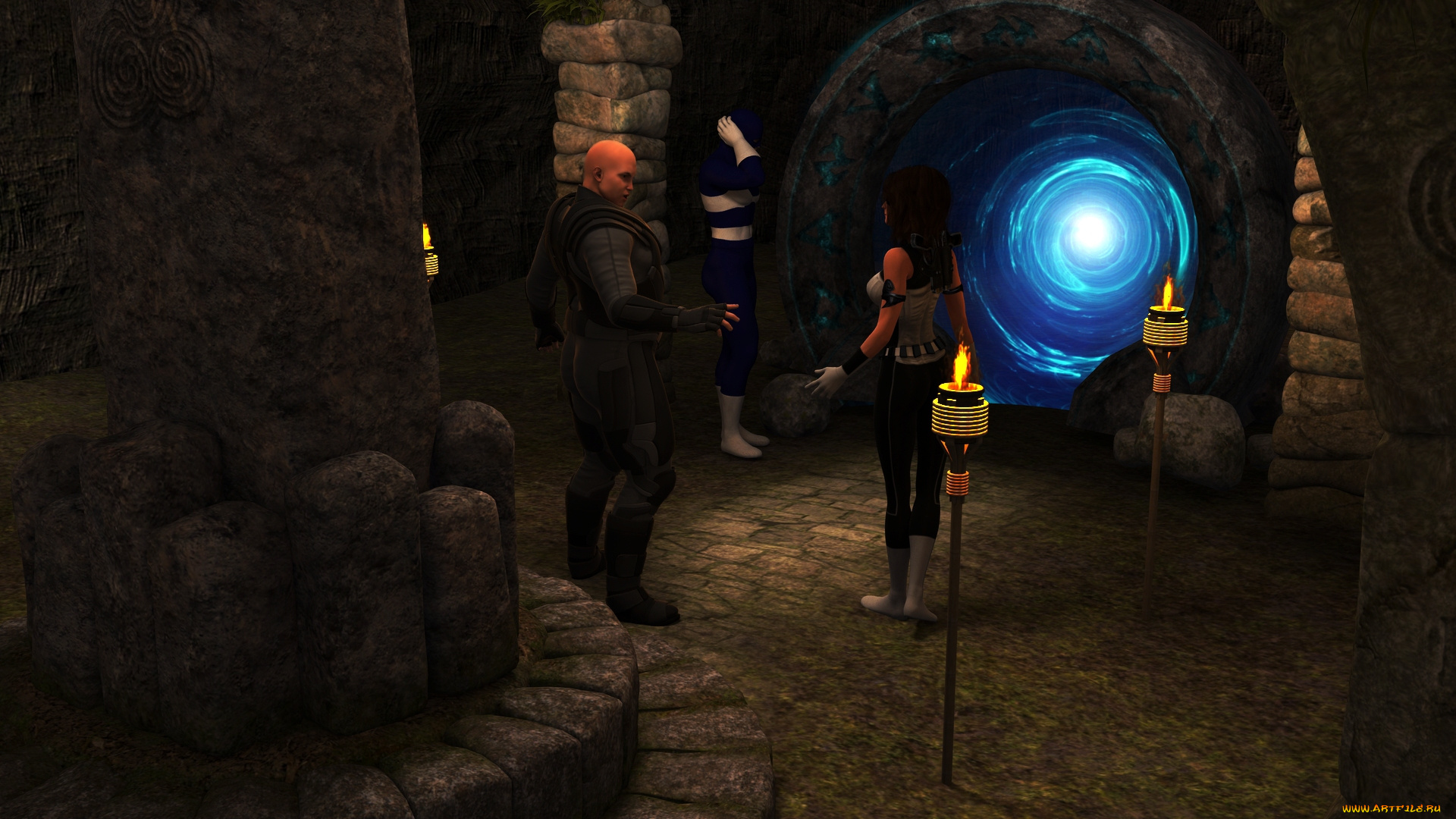 3д, графика, фантазия, , fantasy, девушка, взгляд, фон