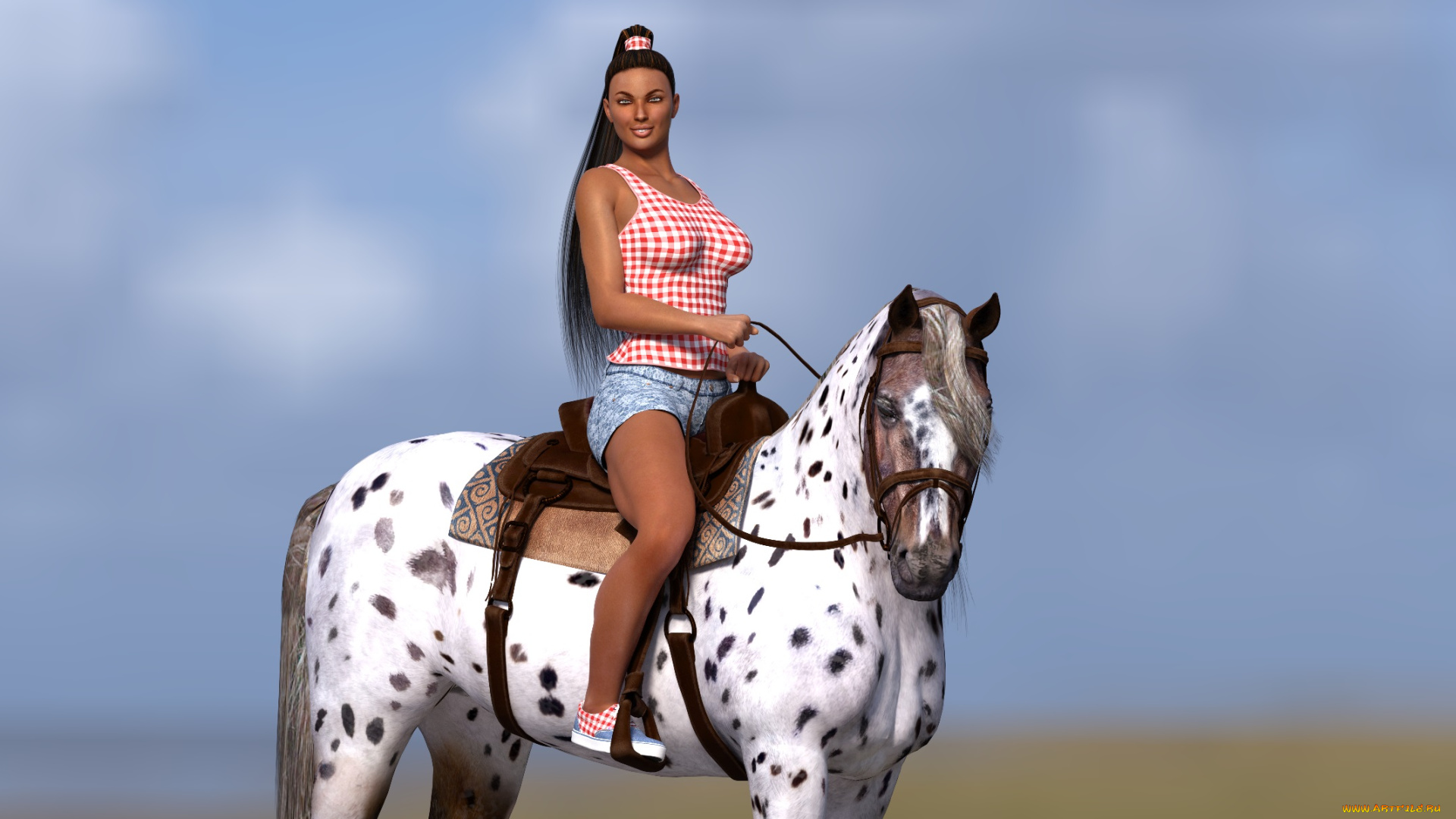 3д, графика, люди, и, животные, , people, and, animals, девушка, фон, взгляд