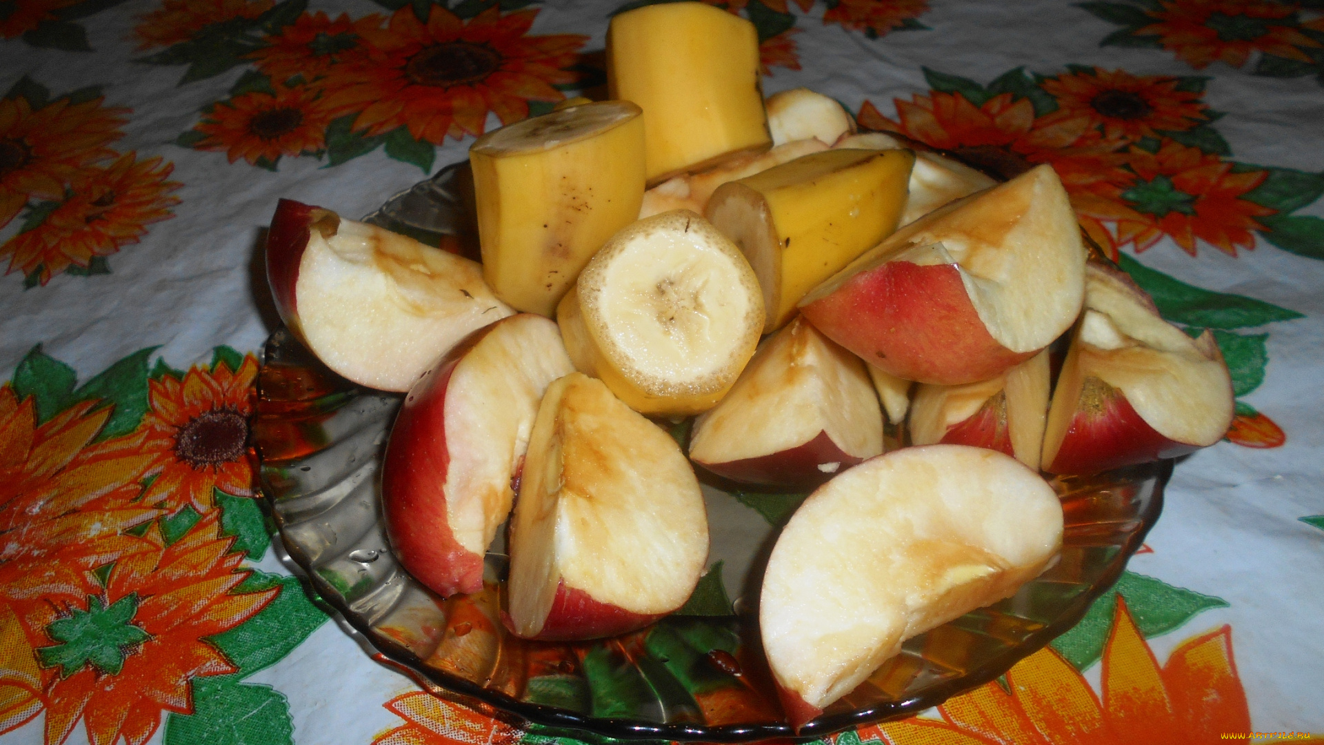 еда, бананы, яблоки