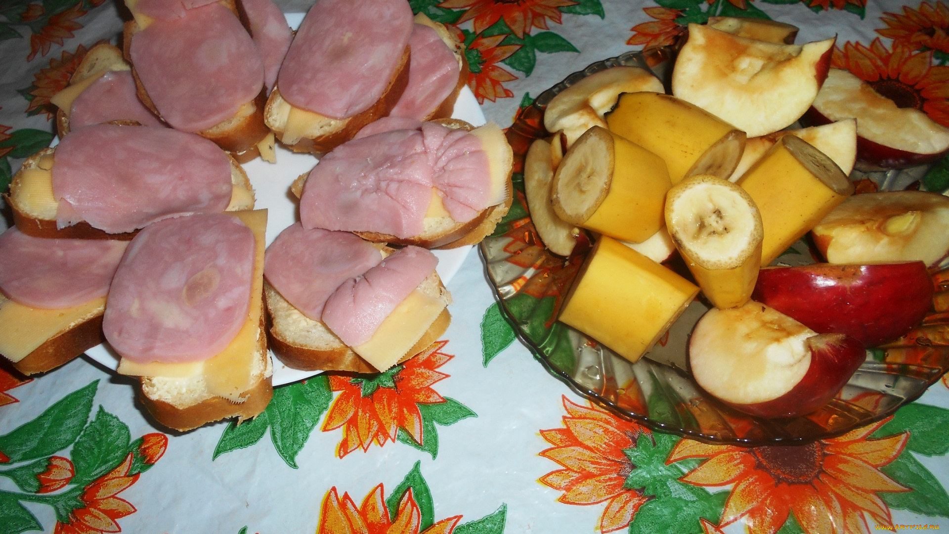 еда, бутерброды, , гамбургеры, , канапе, сыр, колбаса, хлеб, бананы, яблоки