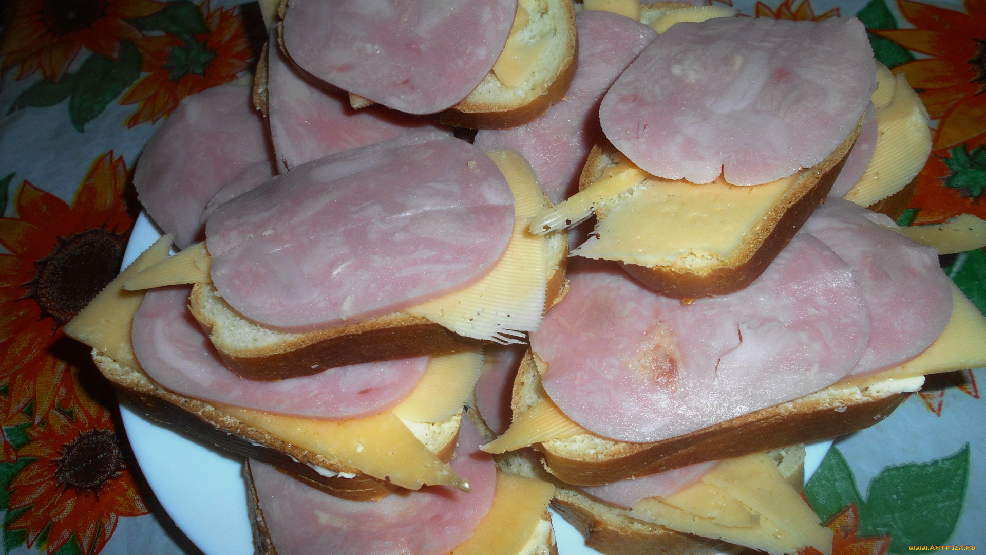 еда, бутерброды, , гамбургеры, , канапе, сыр, колбаса, хлеб