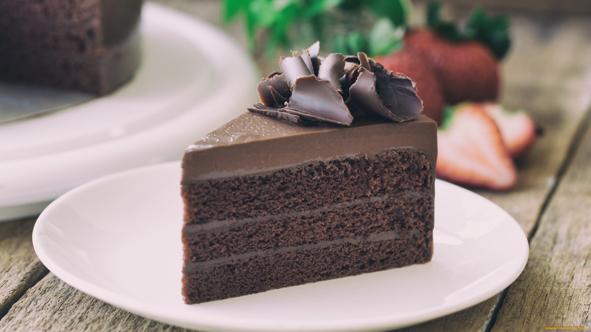 еда, торты, торт, кусок, тарелка