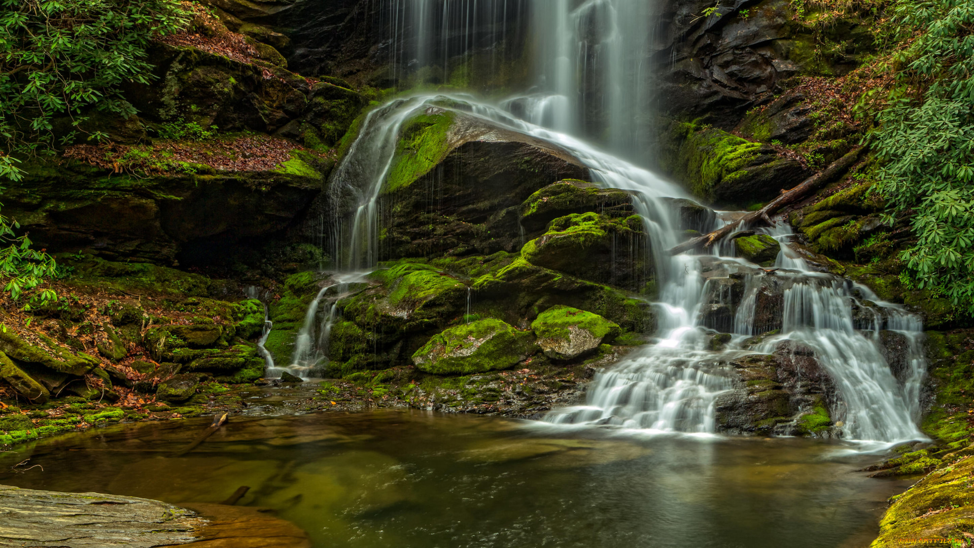 природа, водопады, камни, река, водопад