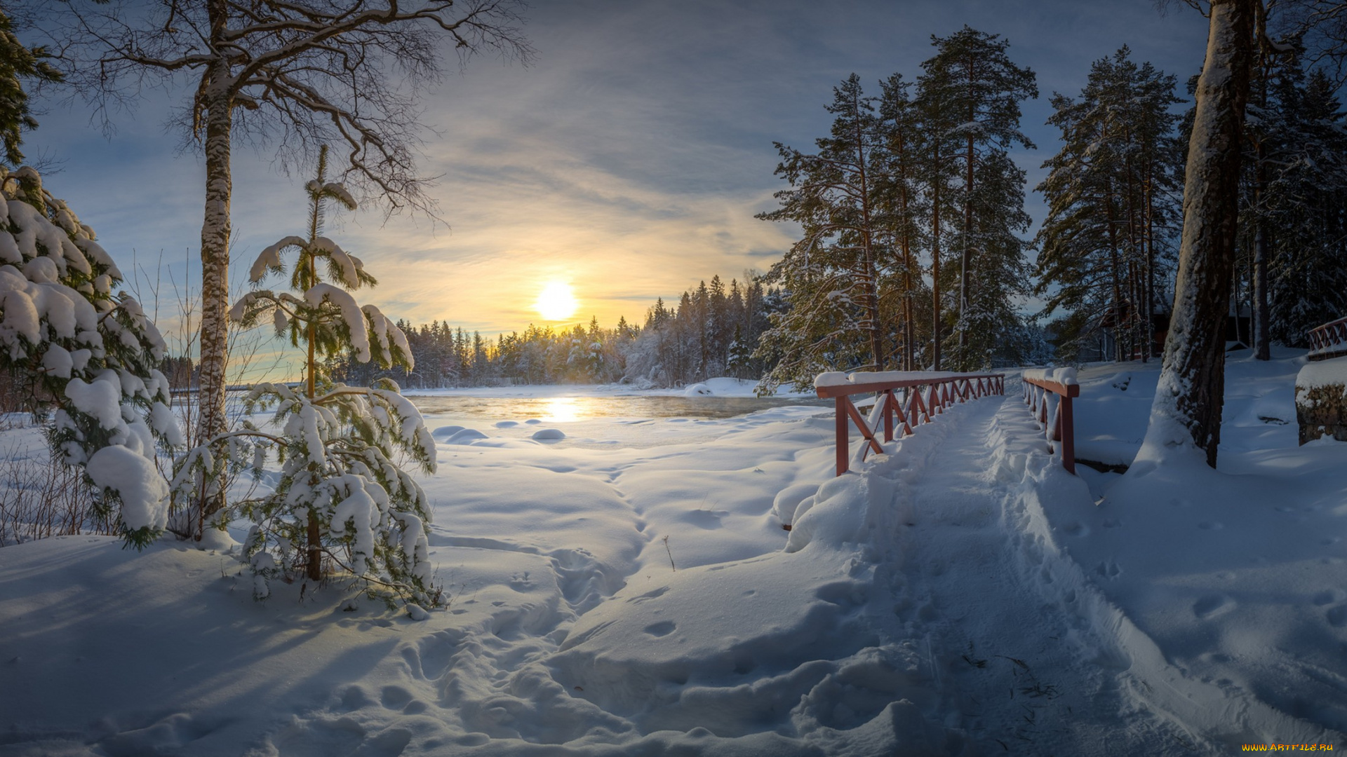 природа, зима, простор