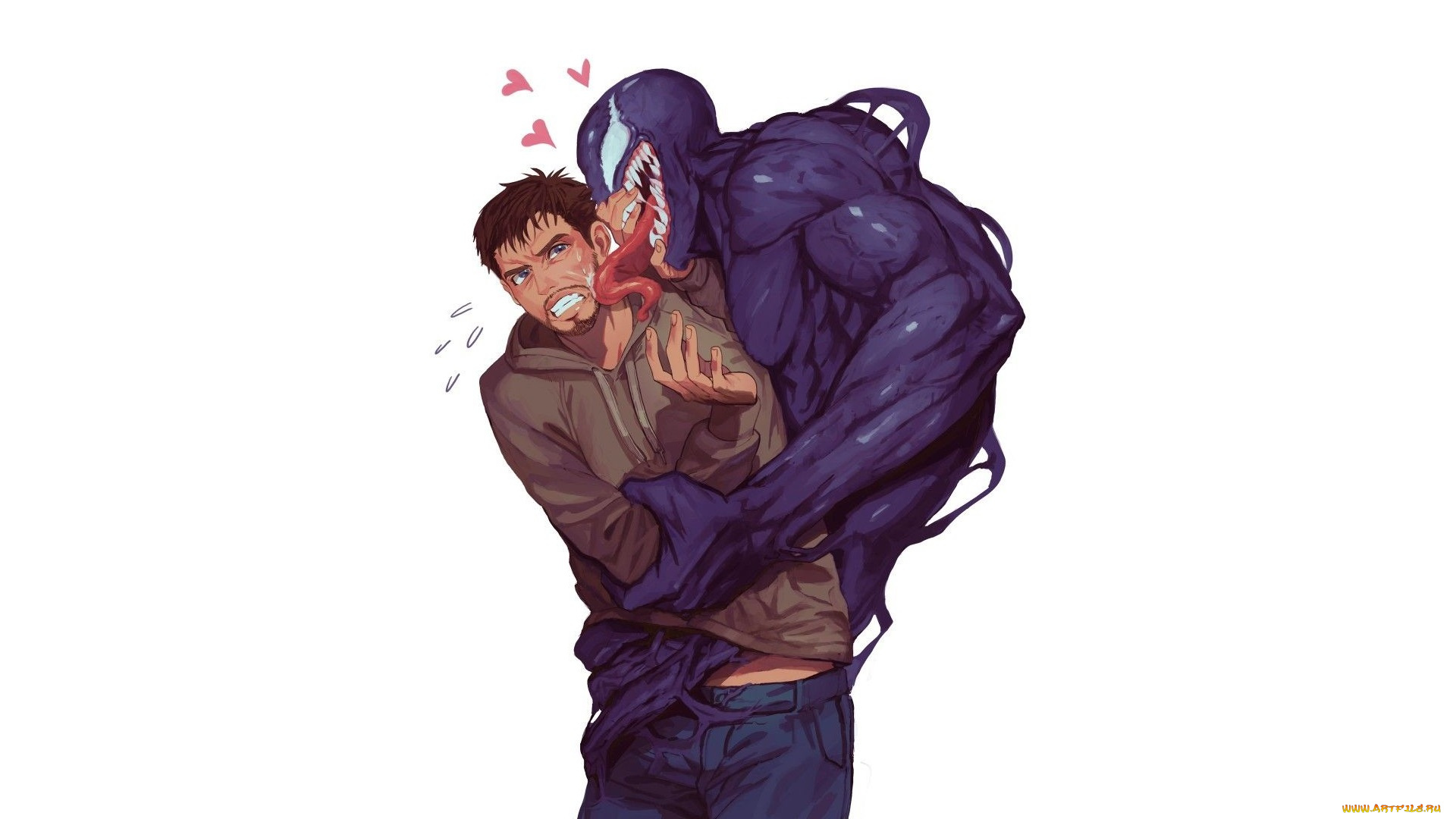 рисованное, комиксы, веном, эдди, брок