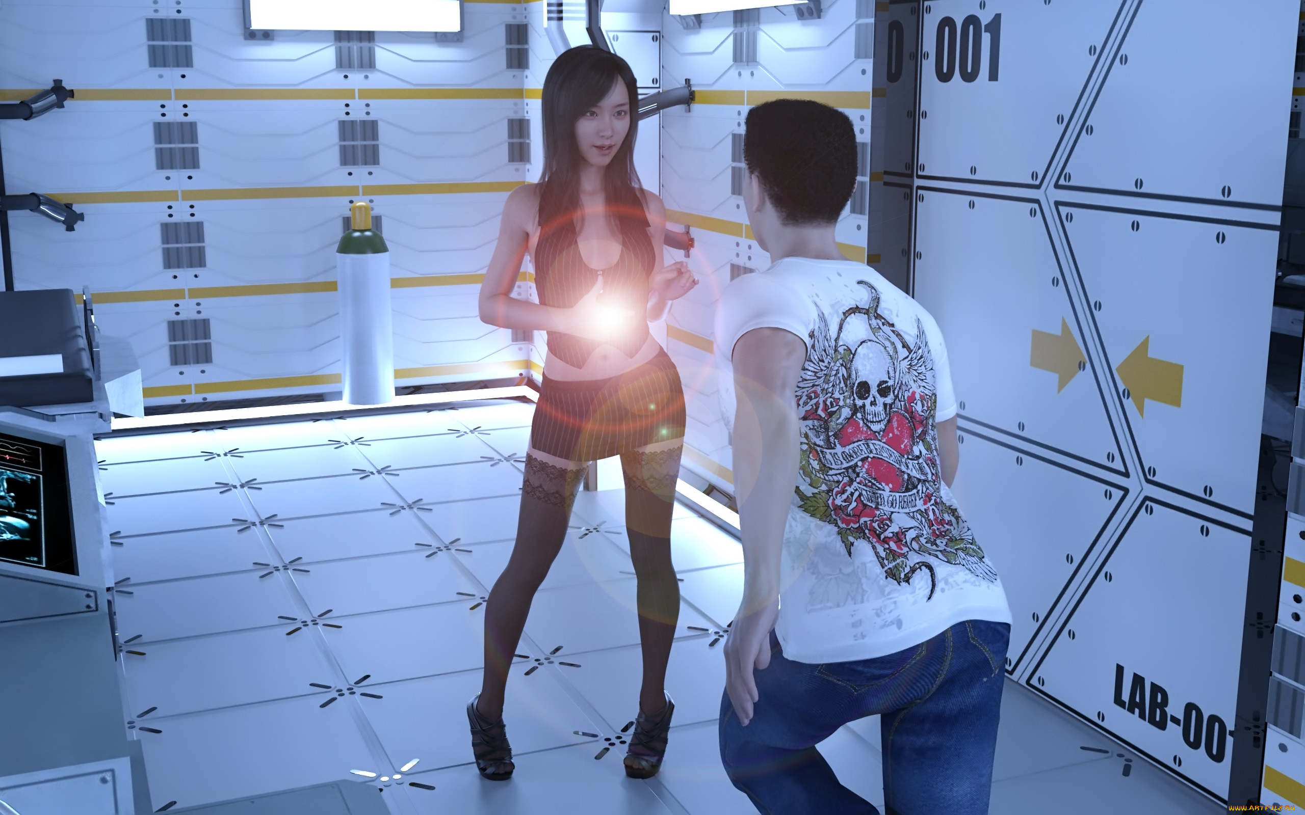 3д, графика, люди, , people, девушка, взгляд, фон