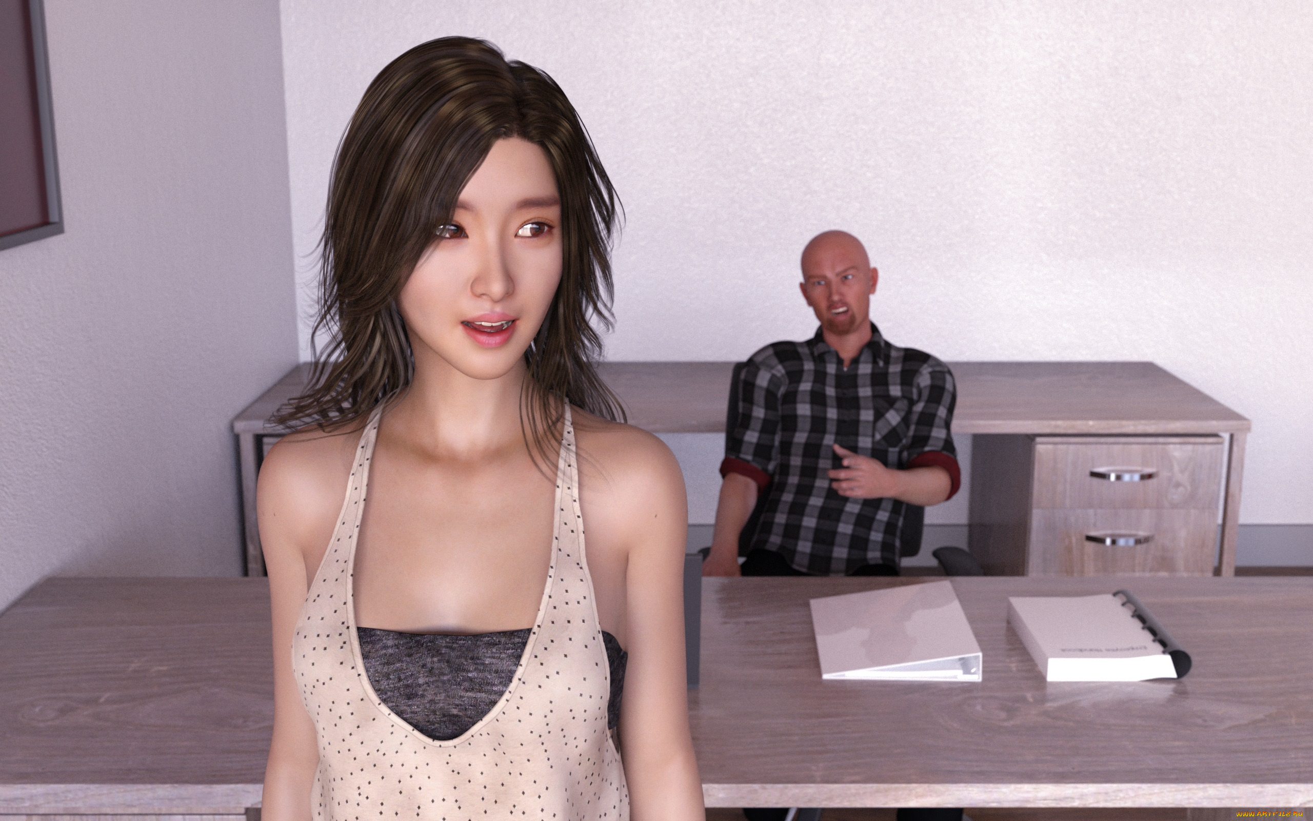 3д, графика, люди, , people, фон, взгляд, девушка