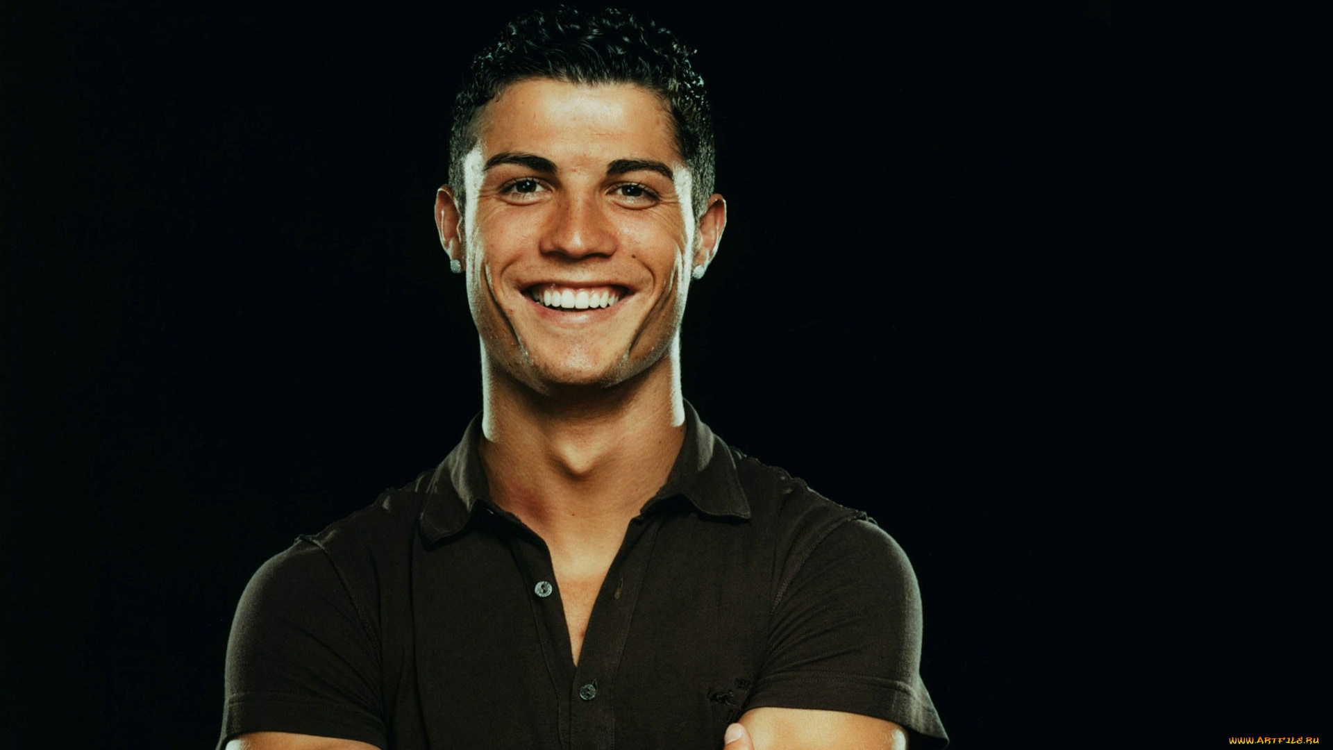 мужчины, cristiano, ronaldo, спортсмен, рубашка, улыбка
