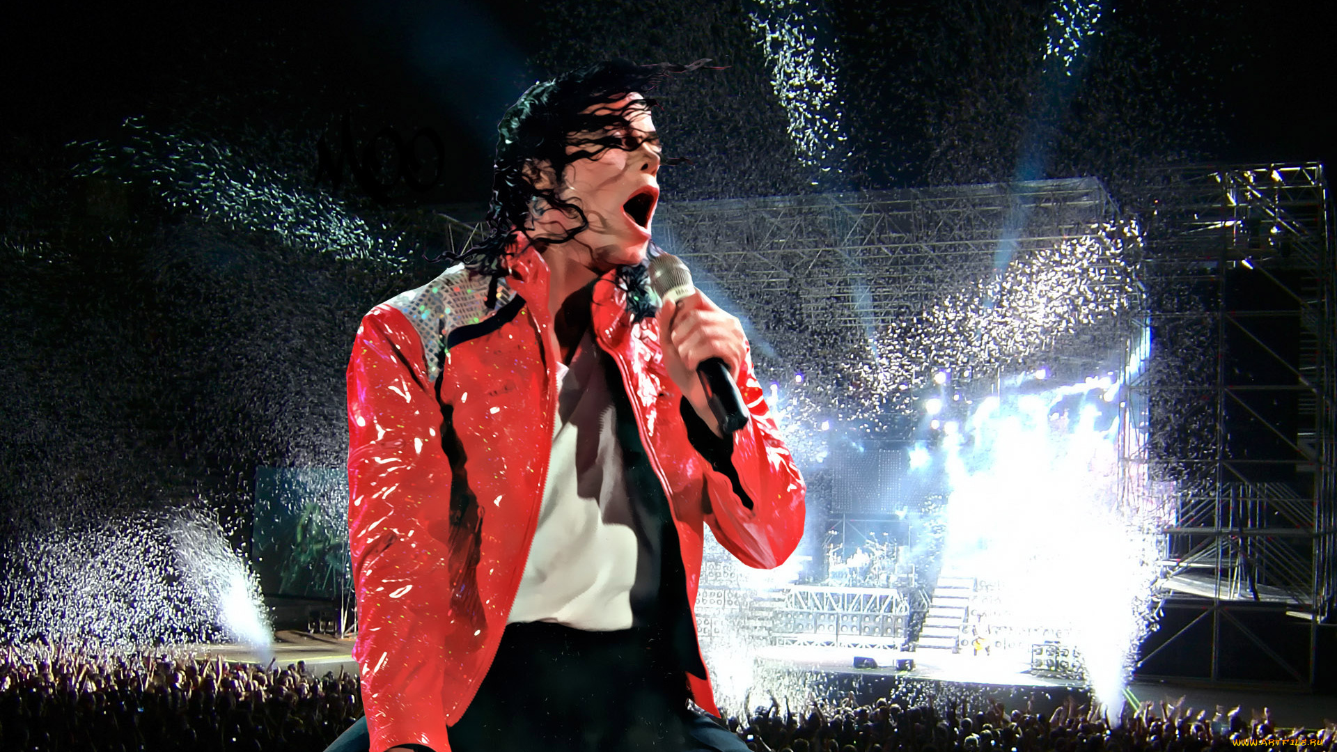 музыка, michael, jackson, певец, концерт, сцена