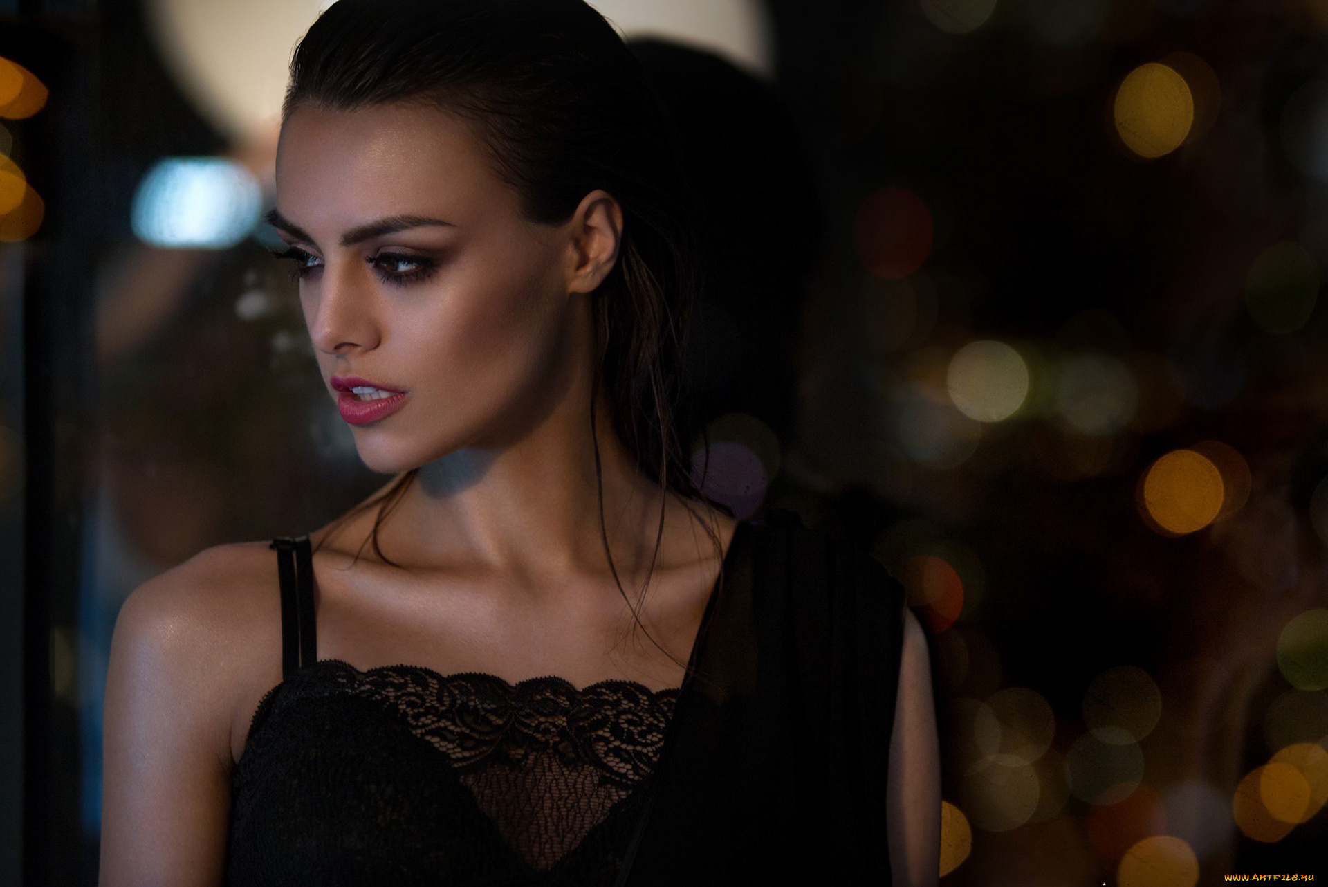 anita, sikorska, девушки, anita, sikorska, портрет, лицо, девушка, модель, брюнетка, красотка, поза, сексуальная, взгляд, макияж