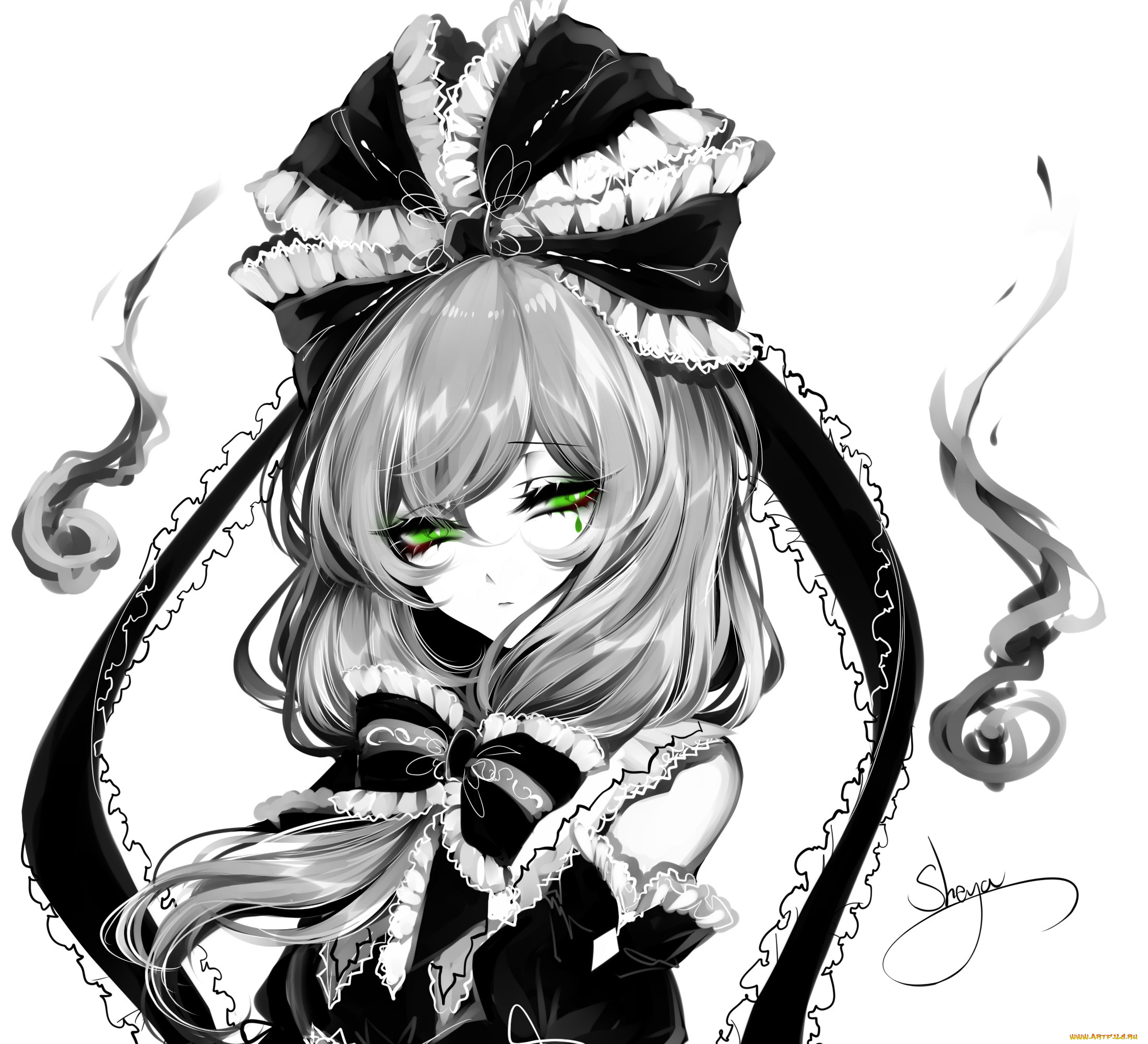 sheya, аниме, touhou, девушка