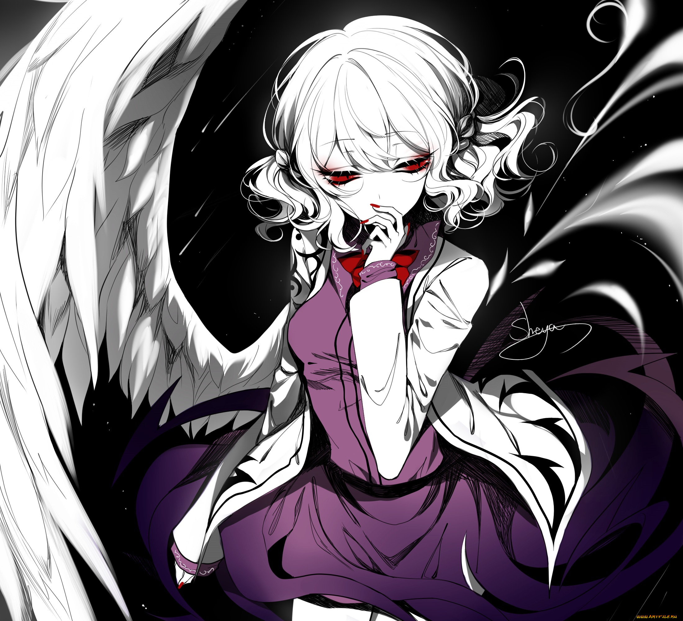 sheya, аниме, touhou, девушка