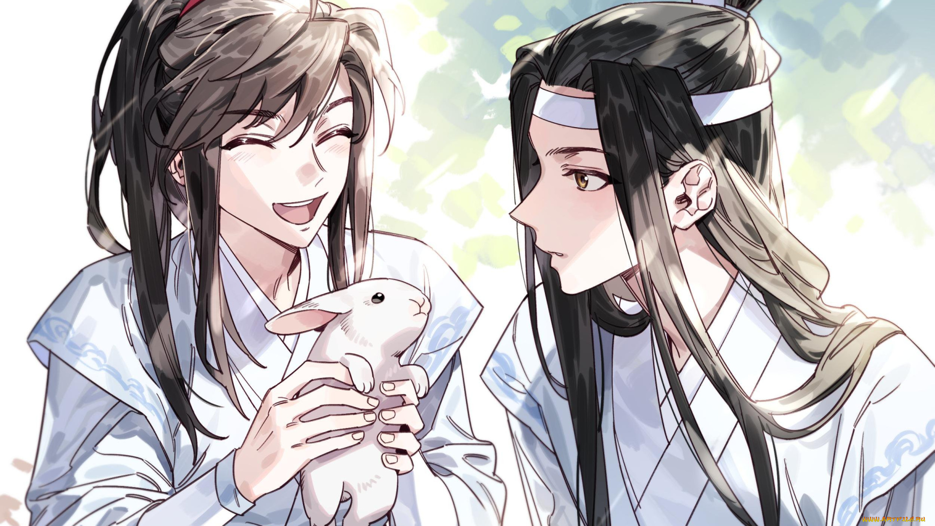 аниме, mo, dao, zu, shi, вэй, усянь, лань, ванцзи, кролик