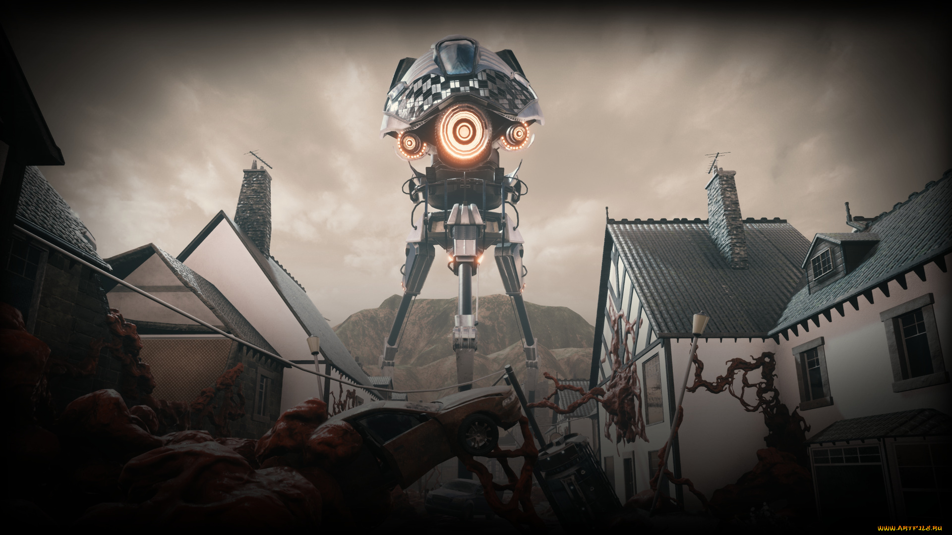 grey, skies, a, war, of, the, worlds, story, видео, игры, ---другое, grey, skies, a, war, of, the, worlds, story