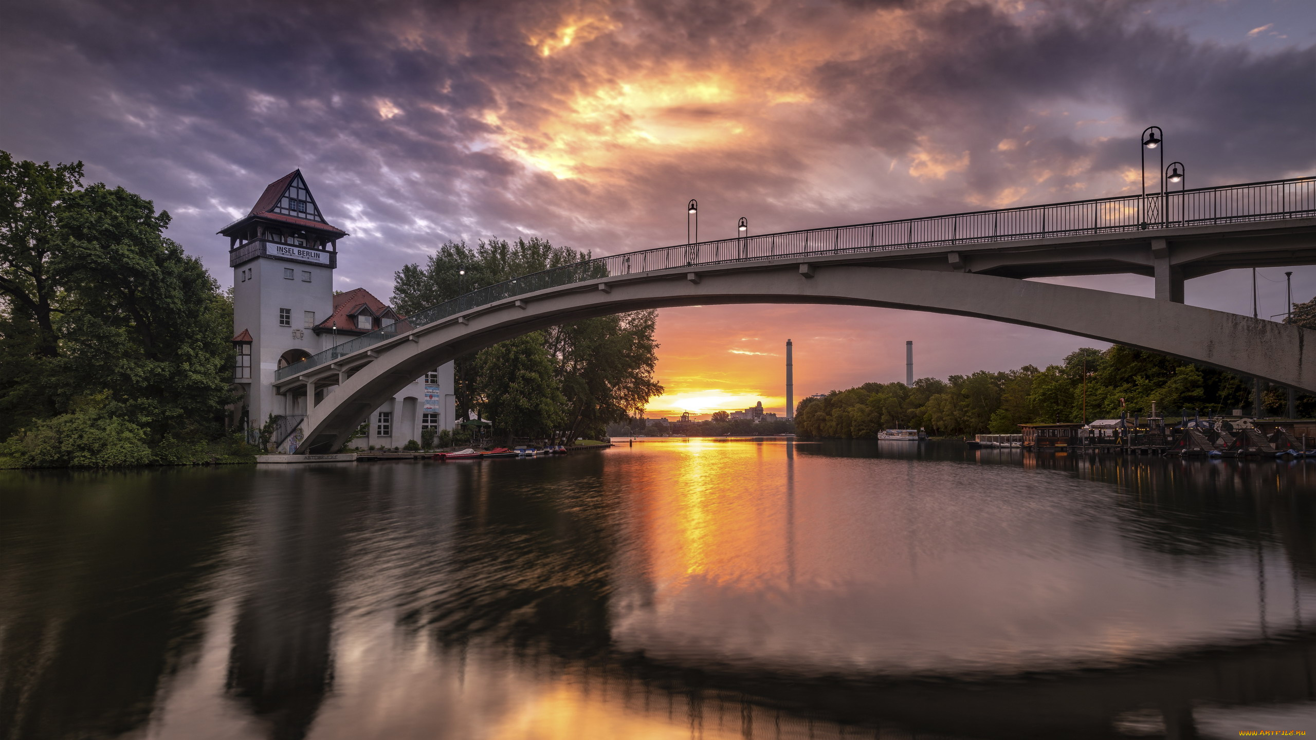 insel, bridge, города, берлин, , германия, insel, bridge