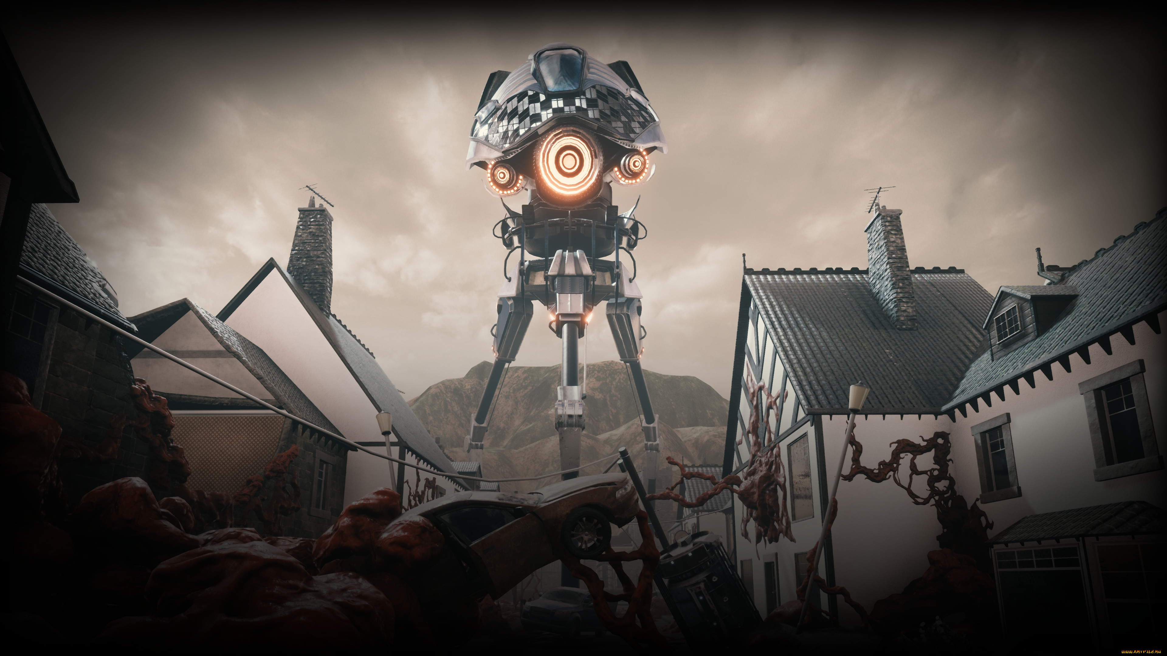 grey, skies, a, war, of, the, worlds, story, видео, игры, ---другое, grey, skies, a, war, of, the, worlds, story