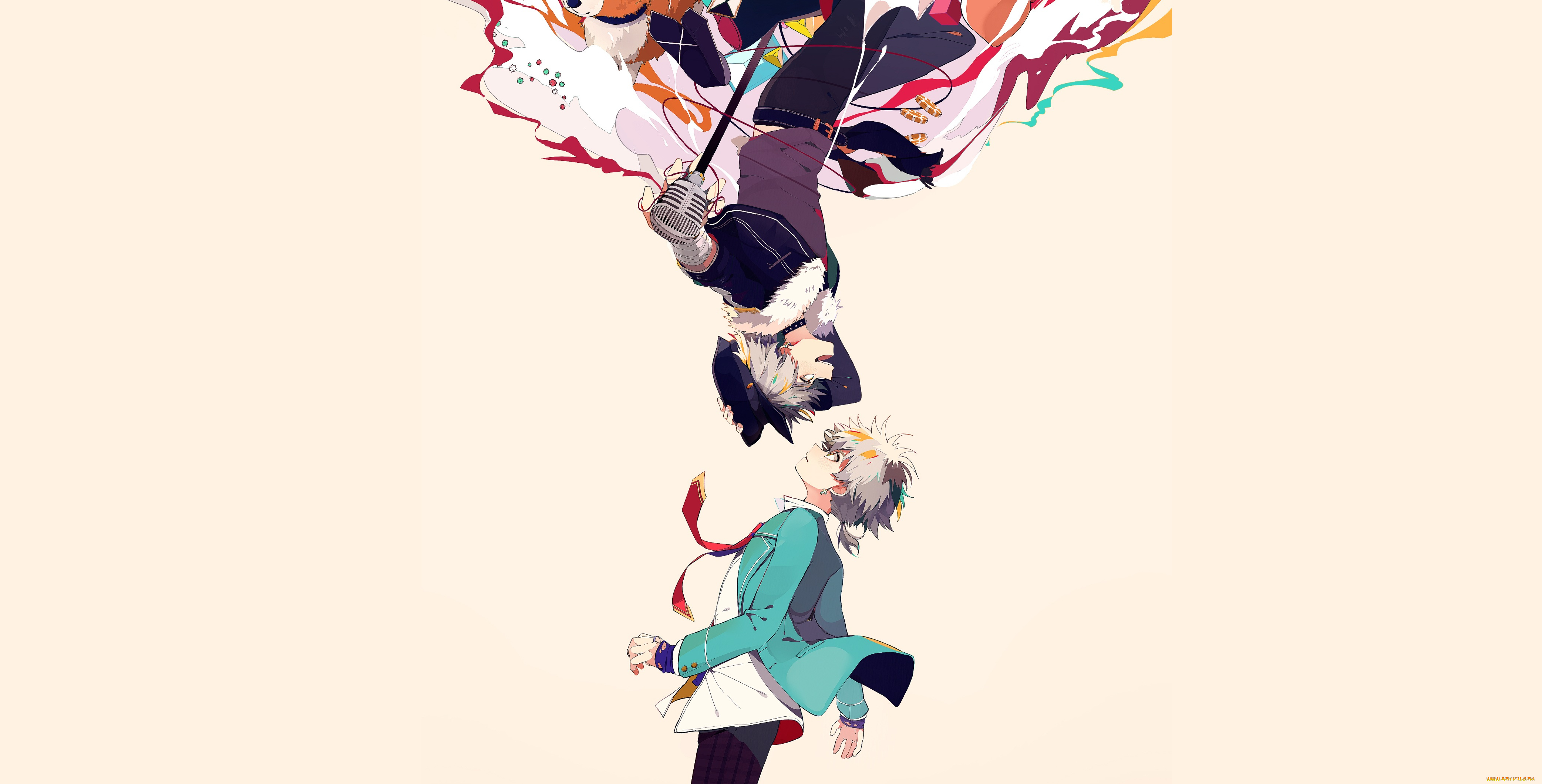 аниме, ensemble, stars, ансамбль, звёзд