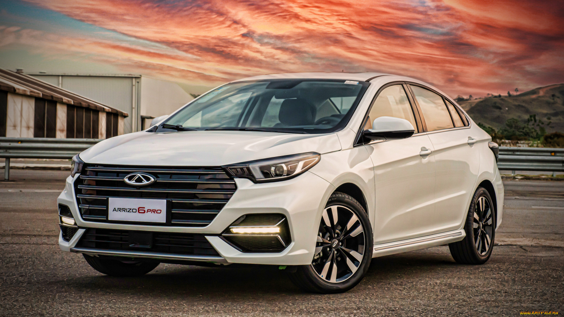2022, chery, arrizo, 6, pro, автомобили, chery, сhery, arrizo, 6, pro, 4k, закат, 2022, года, hdr, китайские, тачки, 6pro, белый, седан