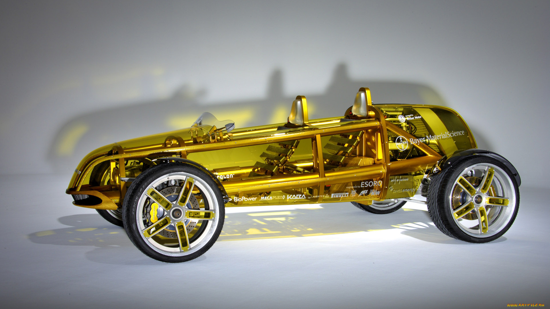 автомобили, rinspeed, концепт, желтый