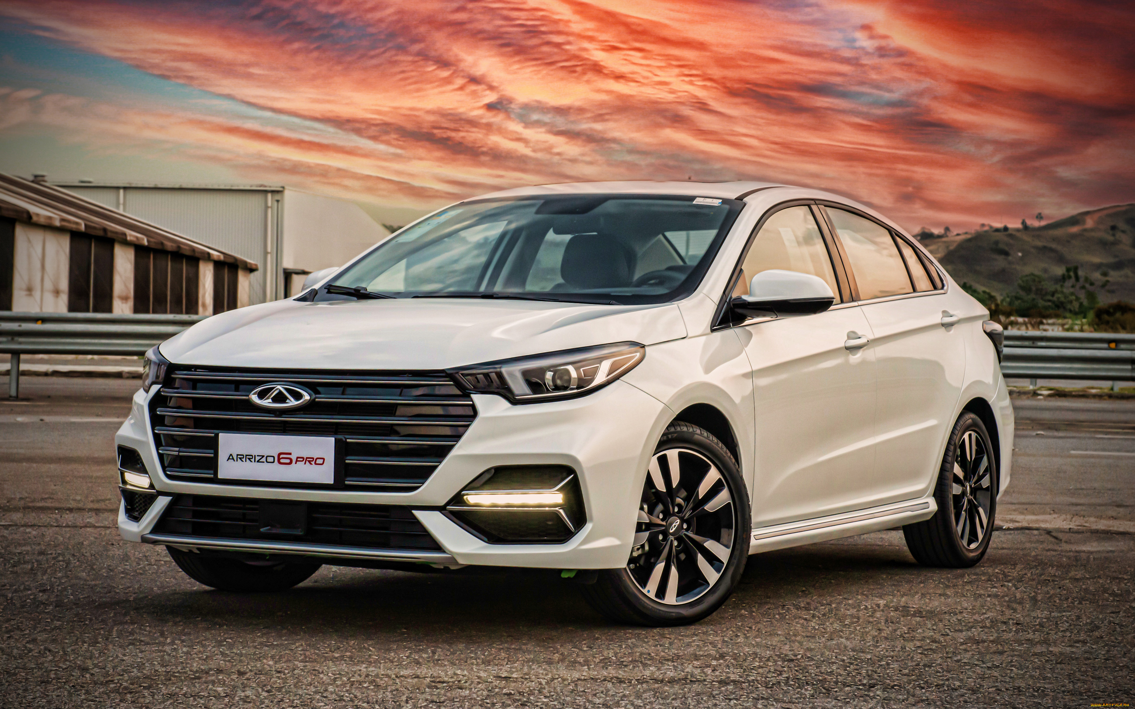 2022, chery, arrizo, 6, pro, автомобили, chery, сhery, arrizo, 6, pro, 4k, закат, 2022, года, hdr, китайские, тачки, 6pro, белый, седан