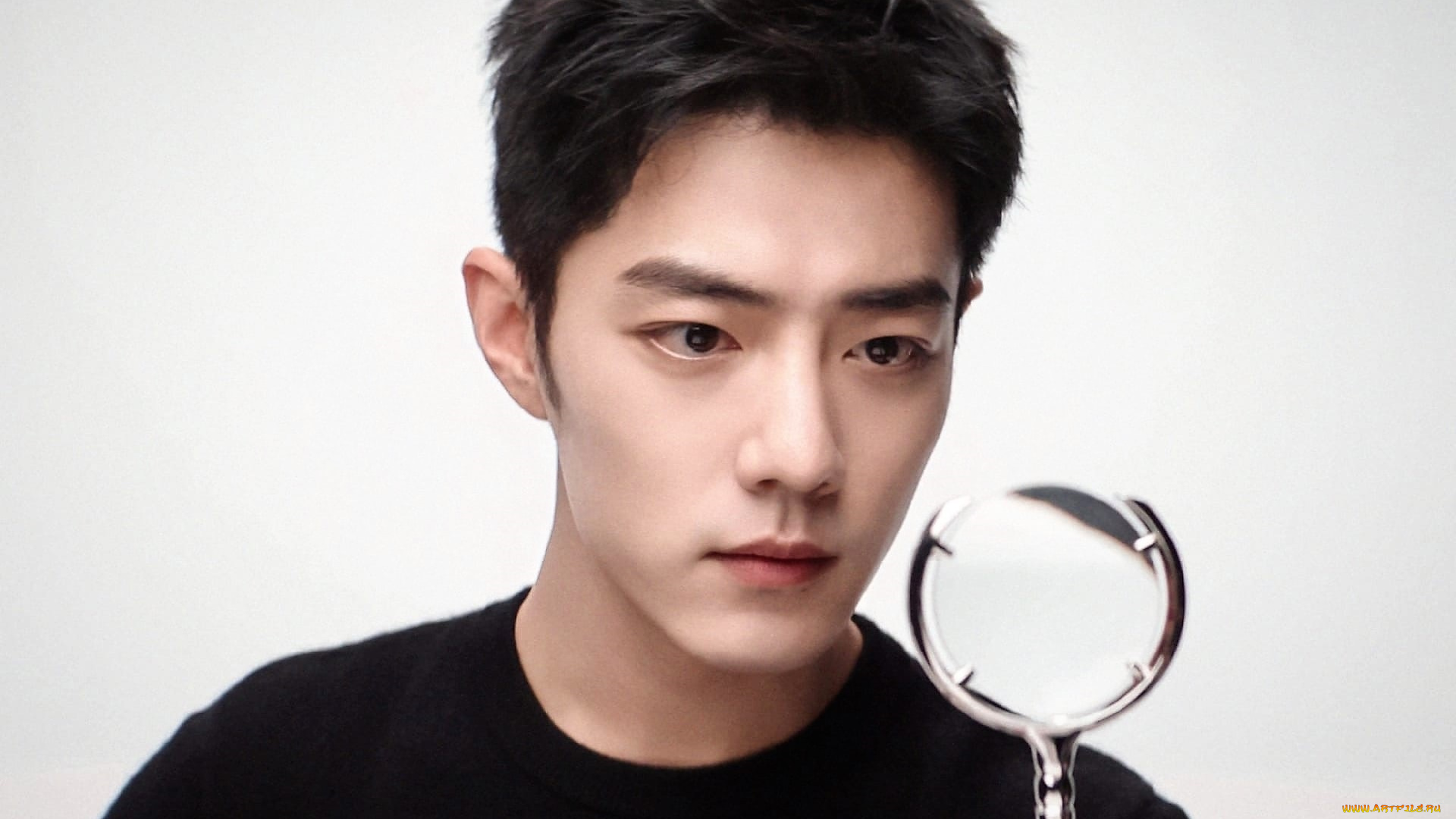 мужчины, xiao, zhan, актер, лицо, свитер