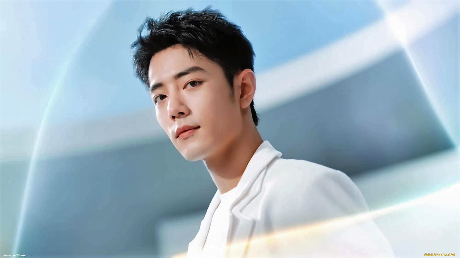 мужчины, xiao, zhan, актер, лицо, пиджак