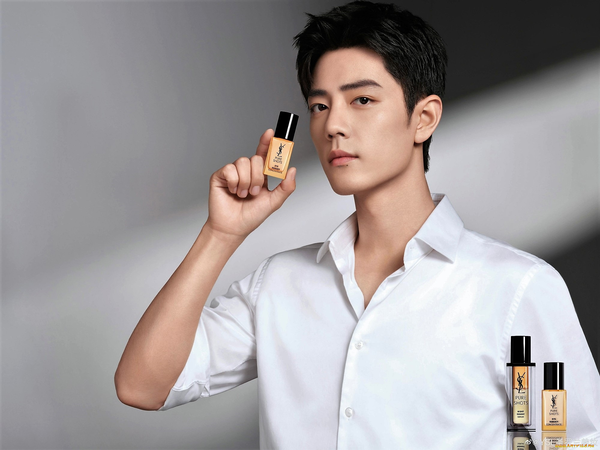 мужчины, xiao, zhan, актер, рубашка, флаконы