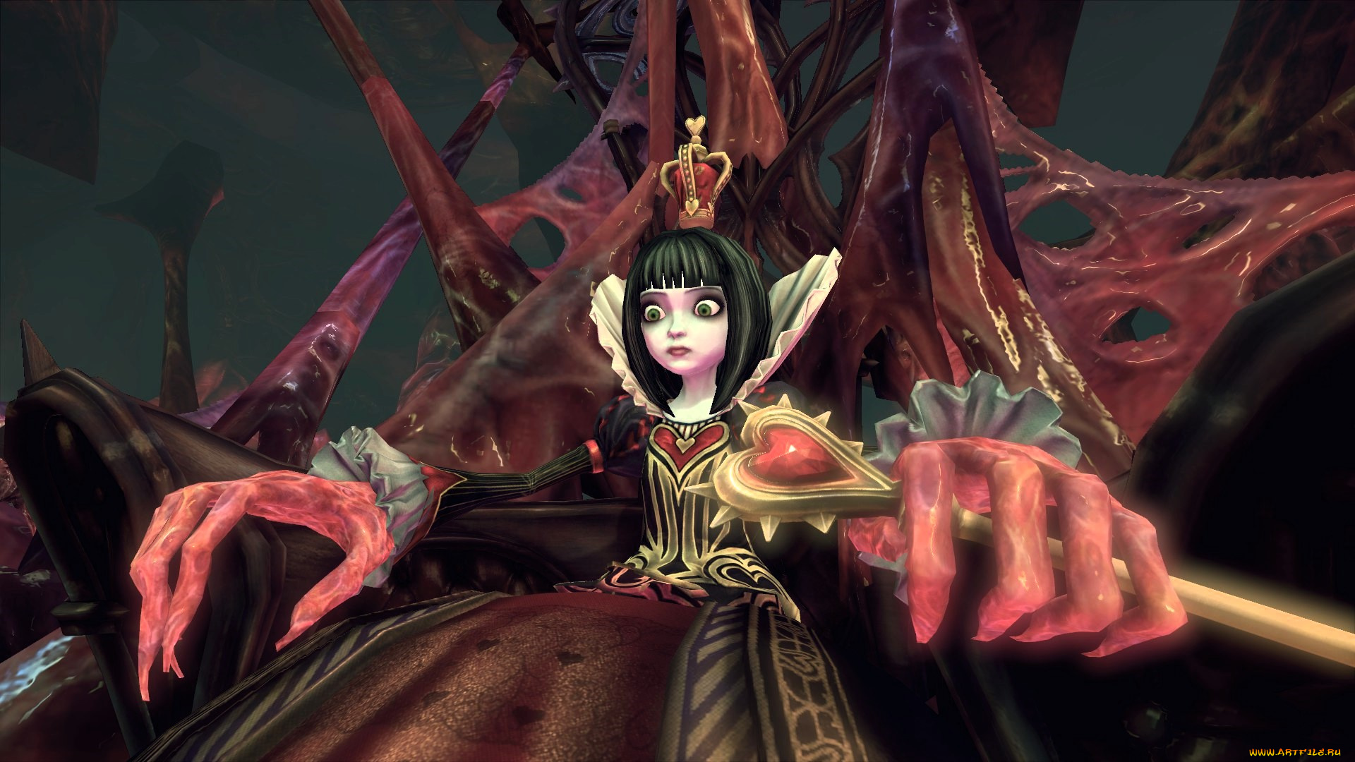 видео, игры, alice, , madness, returns, королева, трон