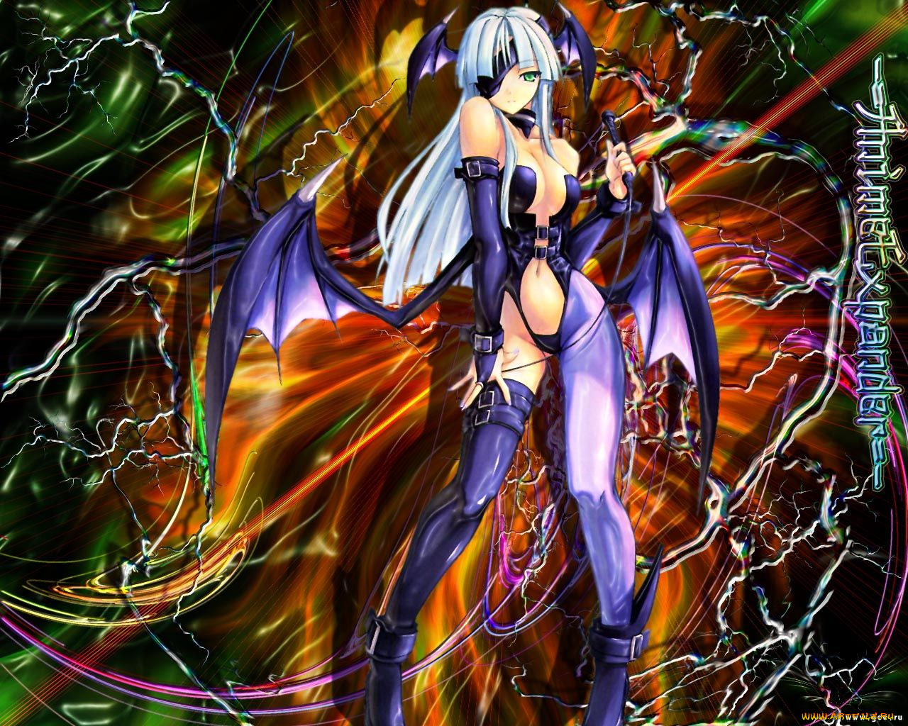 аниме, night, warriors