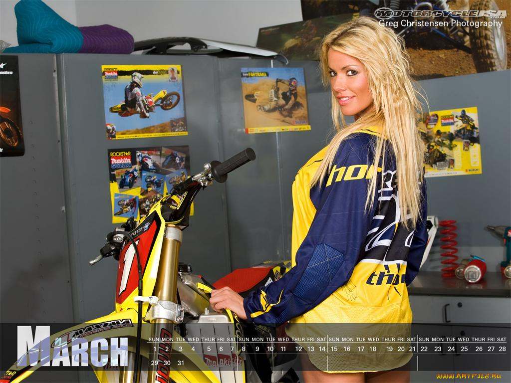 календари, девушки