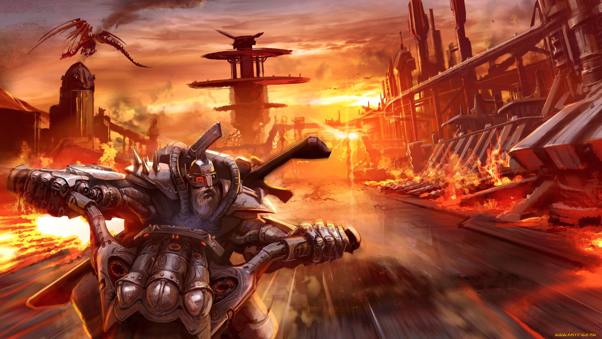 фэнтези, роботы, киборги, механизмы