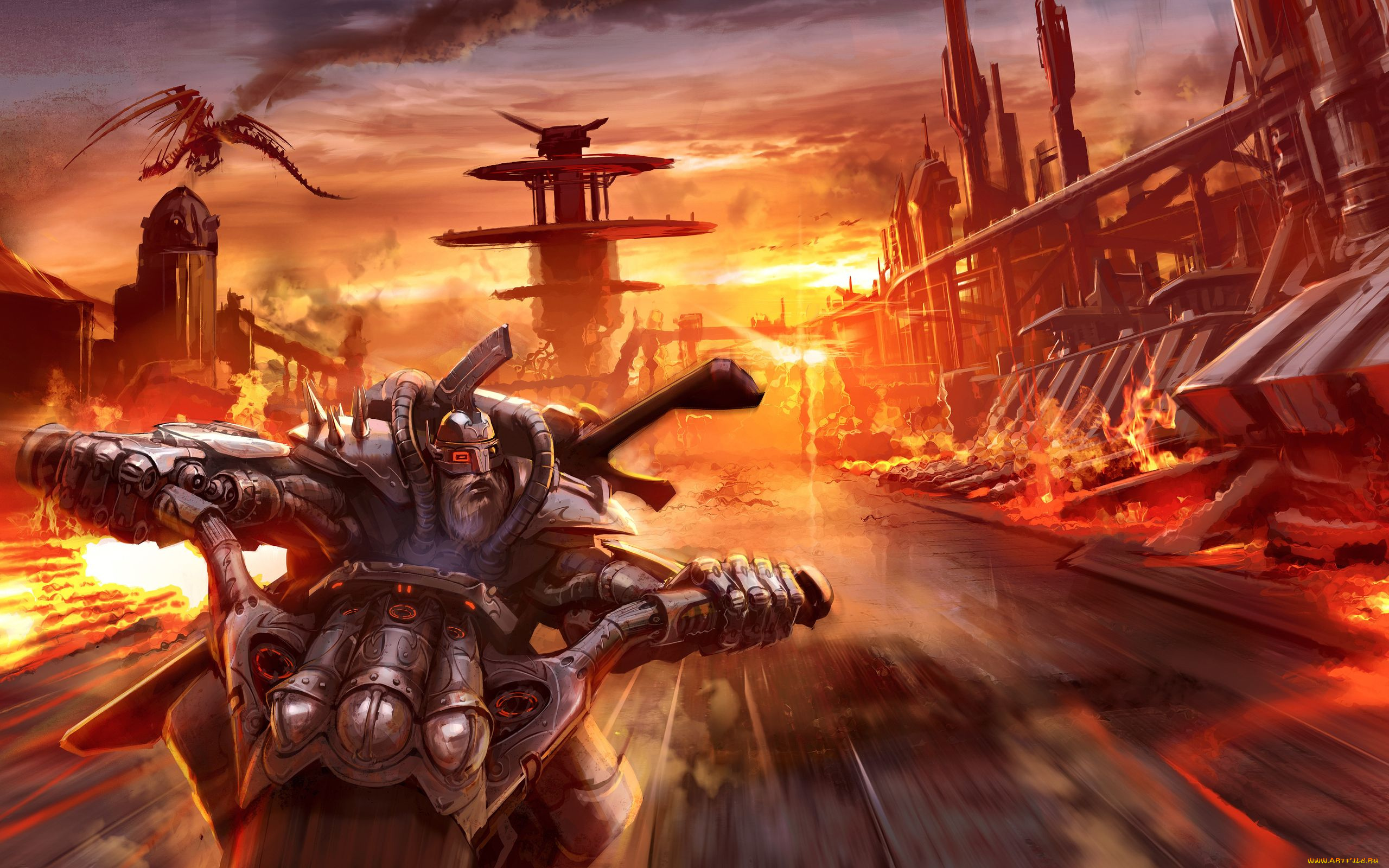 фэнтези, роботы, киборги, механизмы