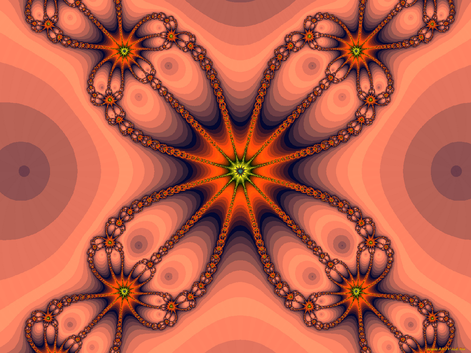 3д, графика, fractal, фракталы, узор, цвета