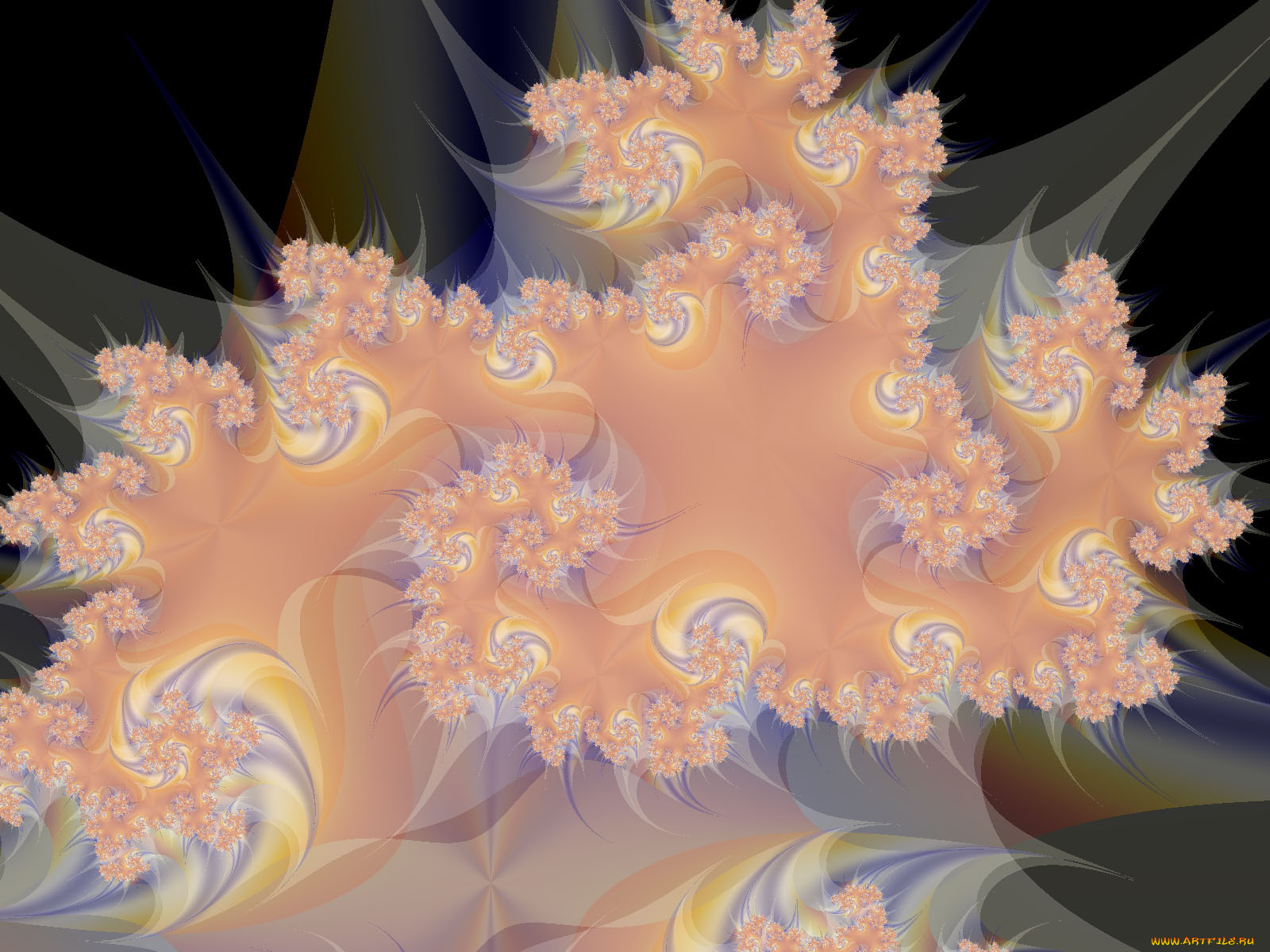 3д, графика, fractal, фракталы, узор, цвета