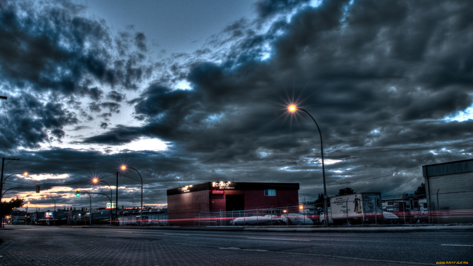 города, другое, туча